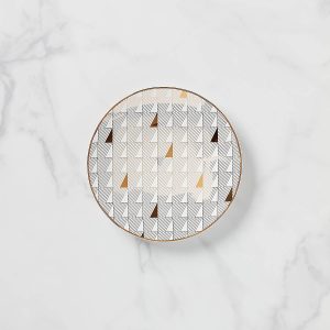 Trianna White Gold Salad Plate