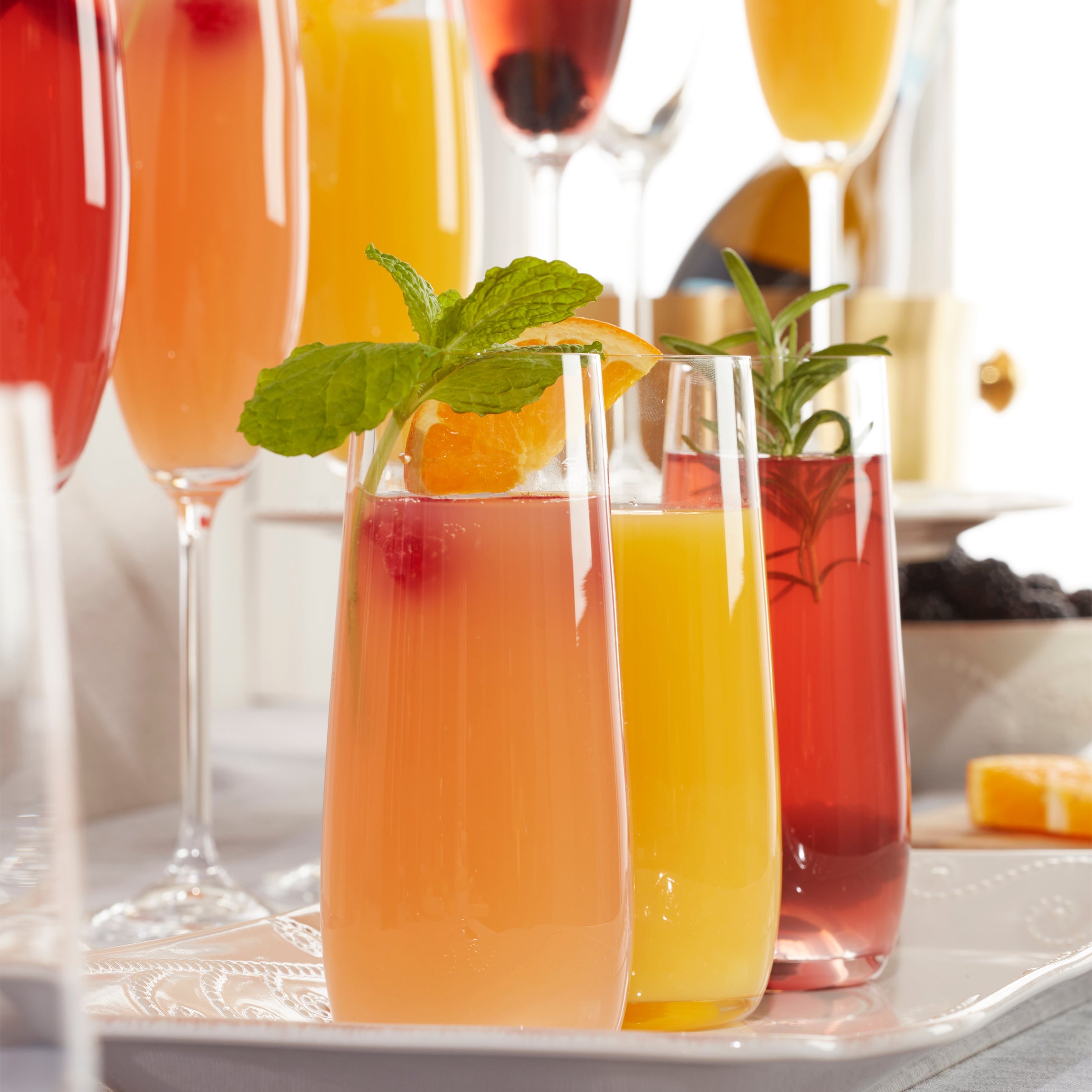 Tuscany Classics Stemless Flute Glasses - Set Of 6 - Image 3