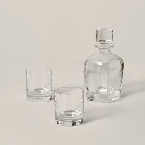 Tuscany Classics 3 pc Decanter & Glass Set