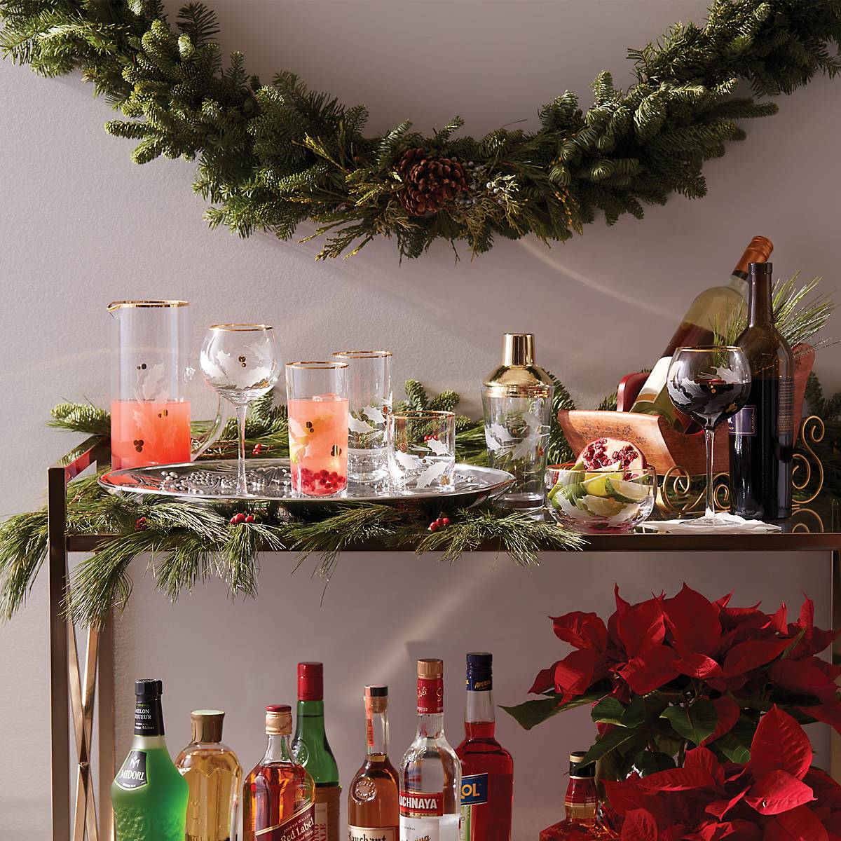 Holiday Gold Balloon Glasses - Set Of 4 - Image 3