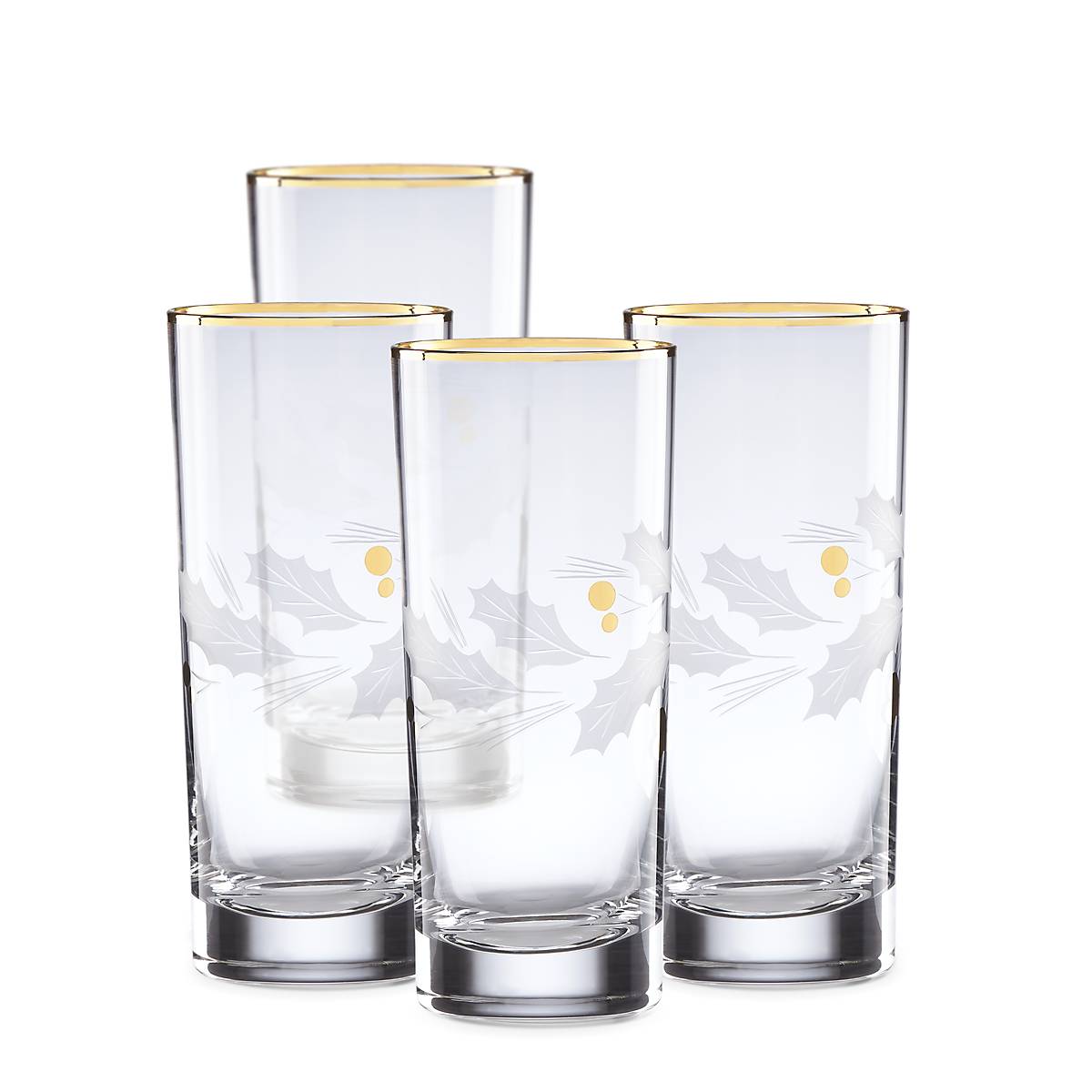 Holiday Gold Highball Glasses - Set Of 4 - Image 2