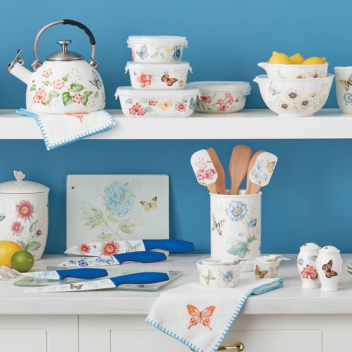 Butterfly Meadow 4-Piece Utensil Holder Set - Image 4