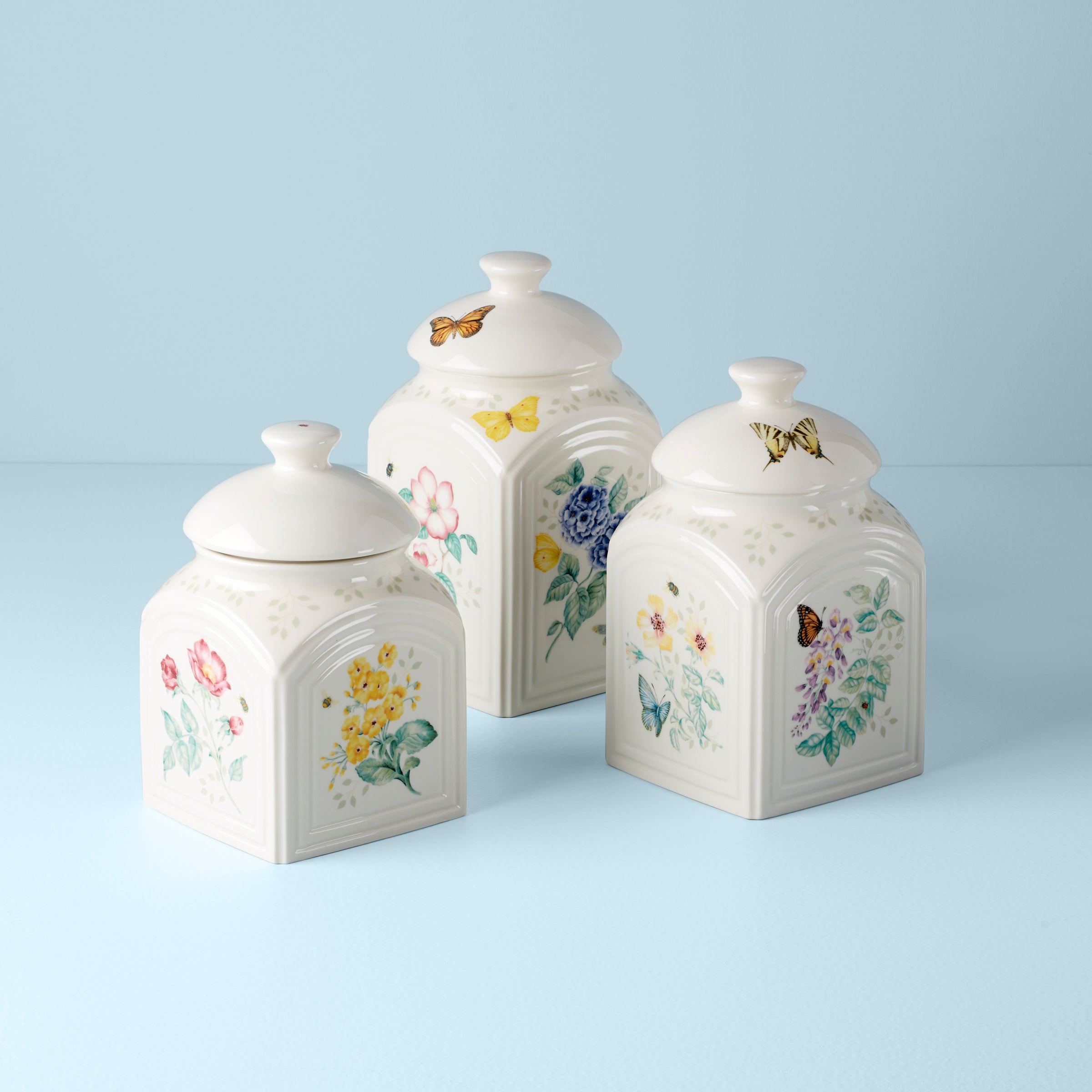Butterfly Meadow 3-Piece Canister Set
