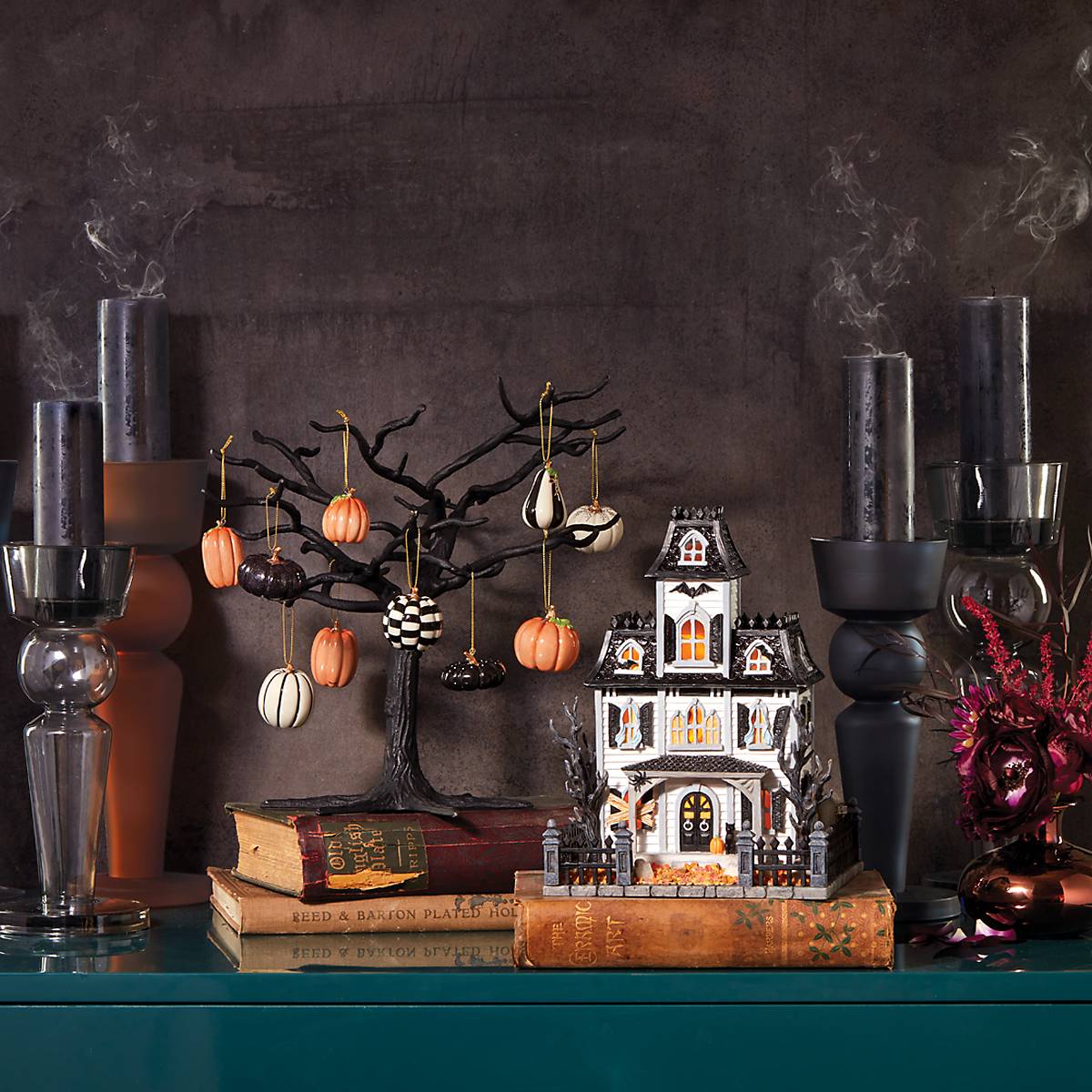 Matte Black Metal Ornament Tree - Image 2