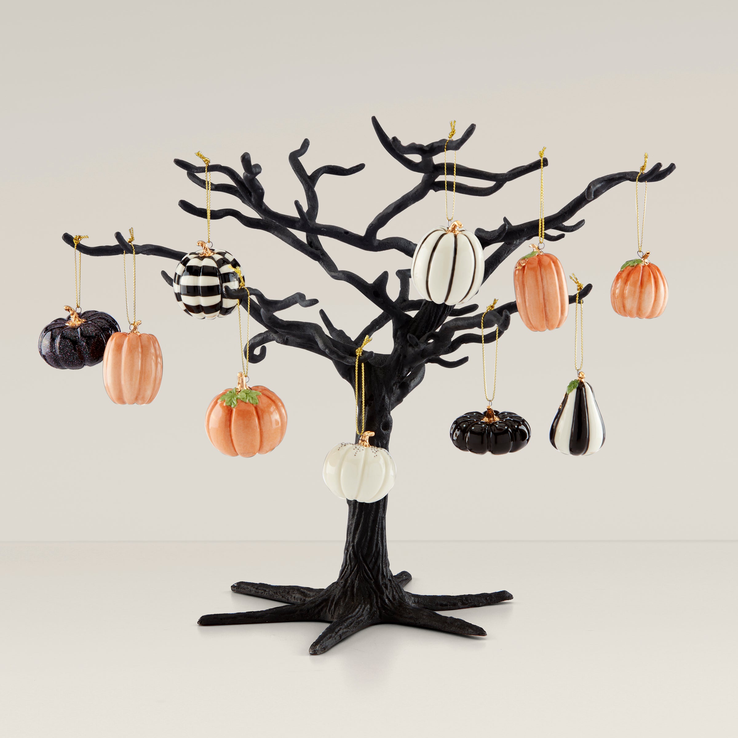 Mini Pumpkin 10-Piece Ornament Set - Image 2