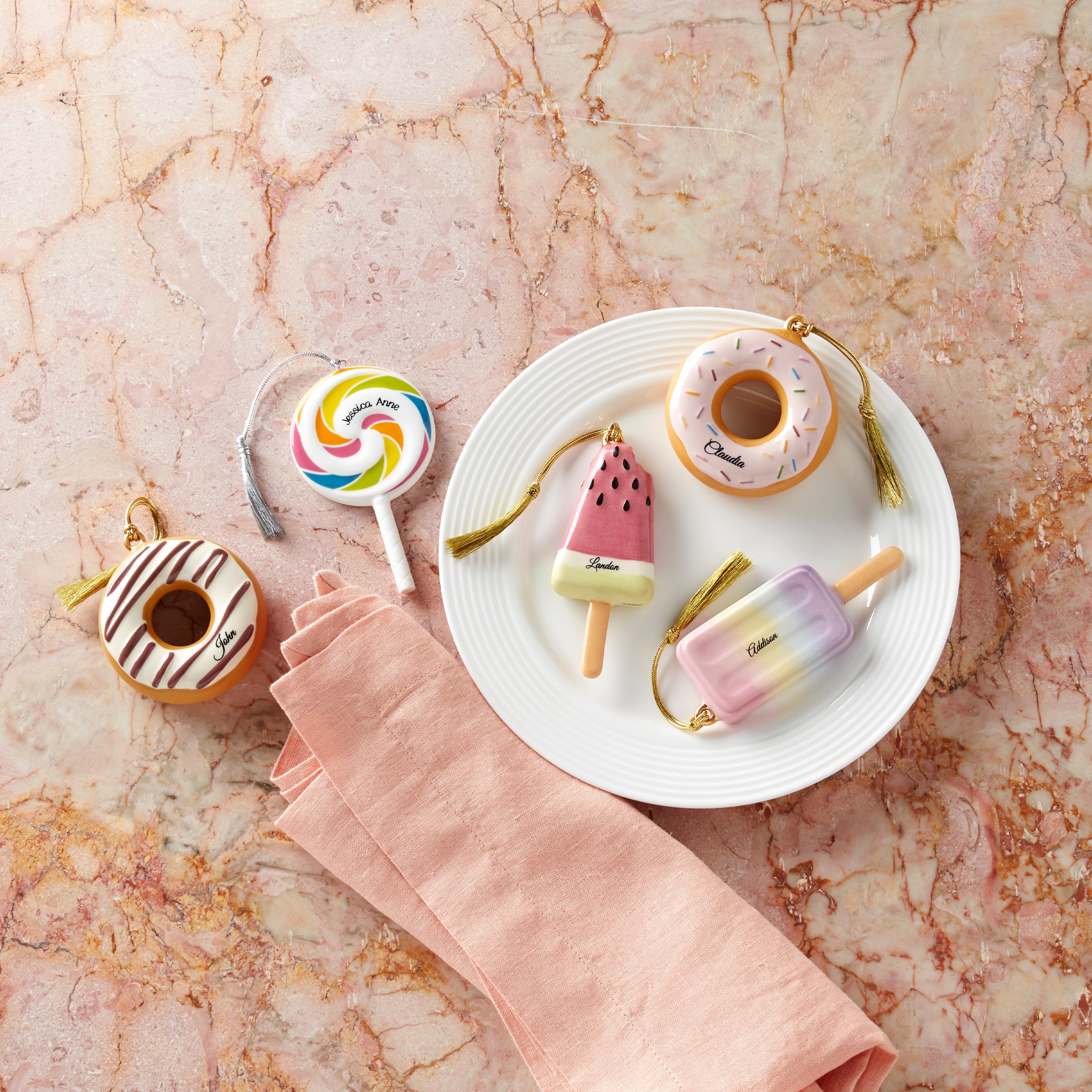 Personalized Swirl Lollipop Ornament - Image 2