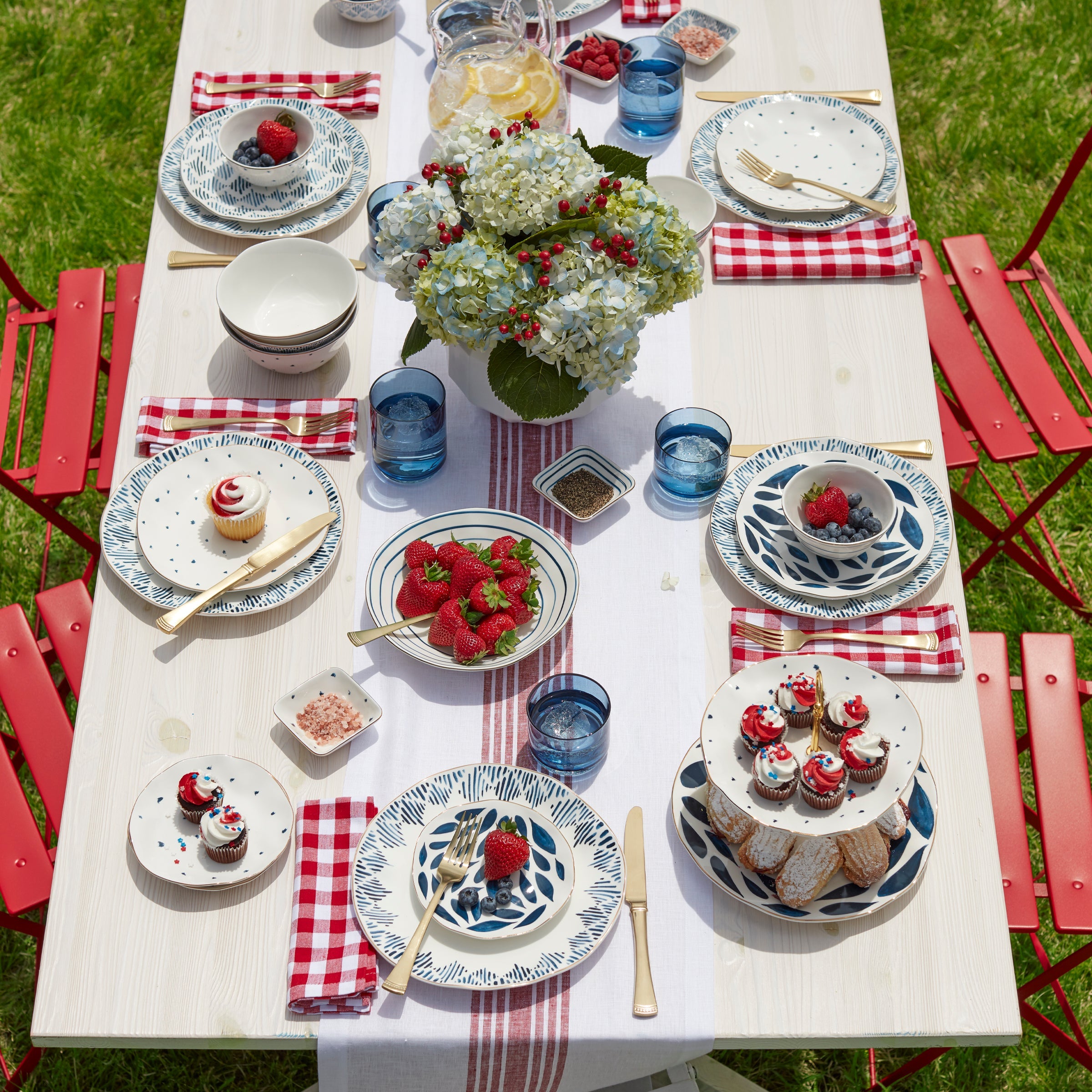 Blue Bay 12-Piece Dinnerware Set - Image 2