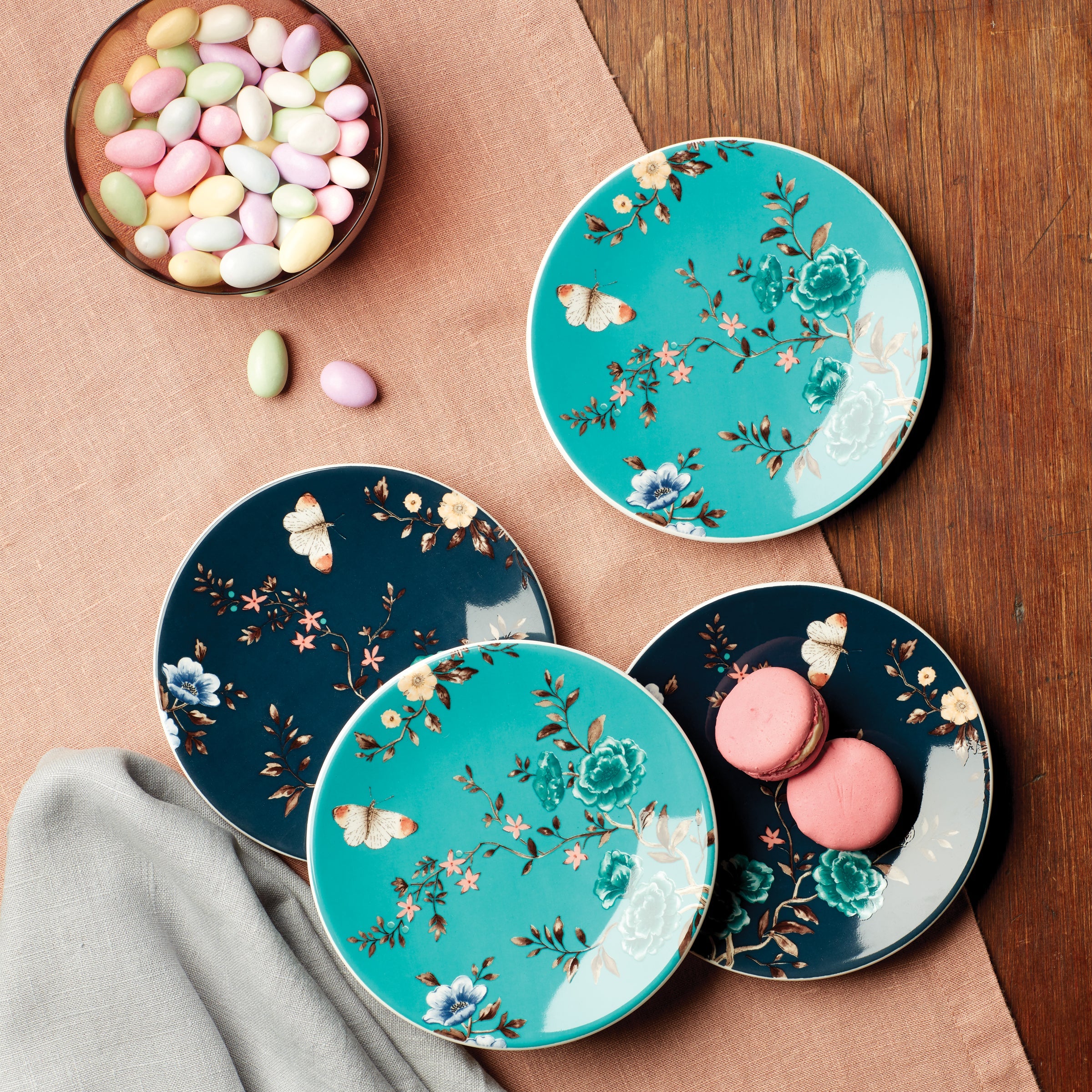 Sprig & Vine Tidbit Plates - Set of 4 - Image 3