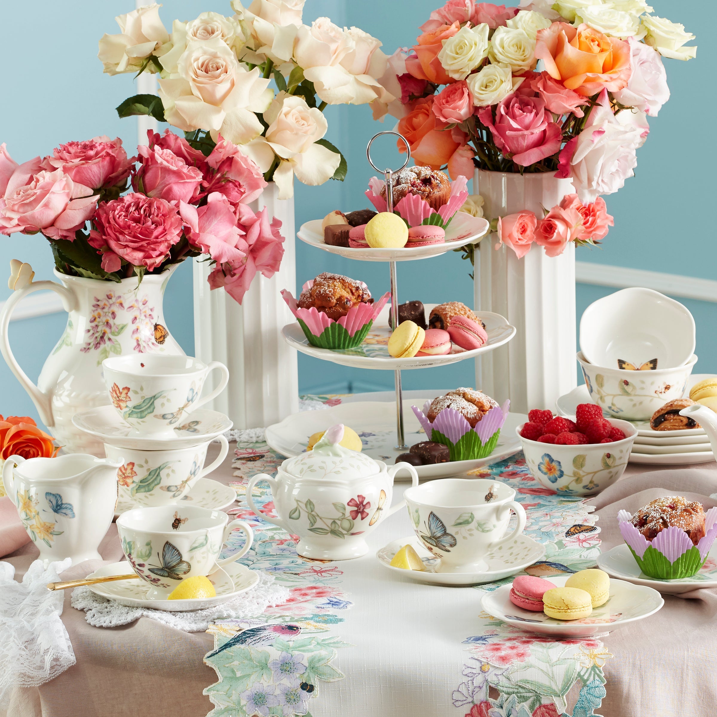 Butterfly Meadow 3-Tiered Server - Image 3