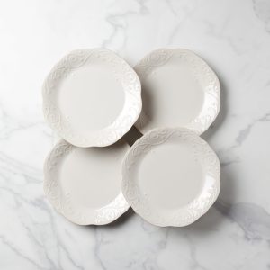 French Perle Dinner Plates - Set of 4