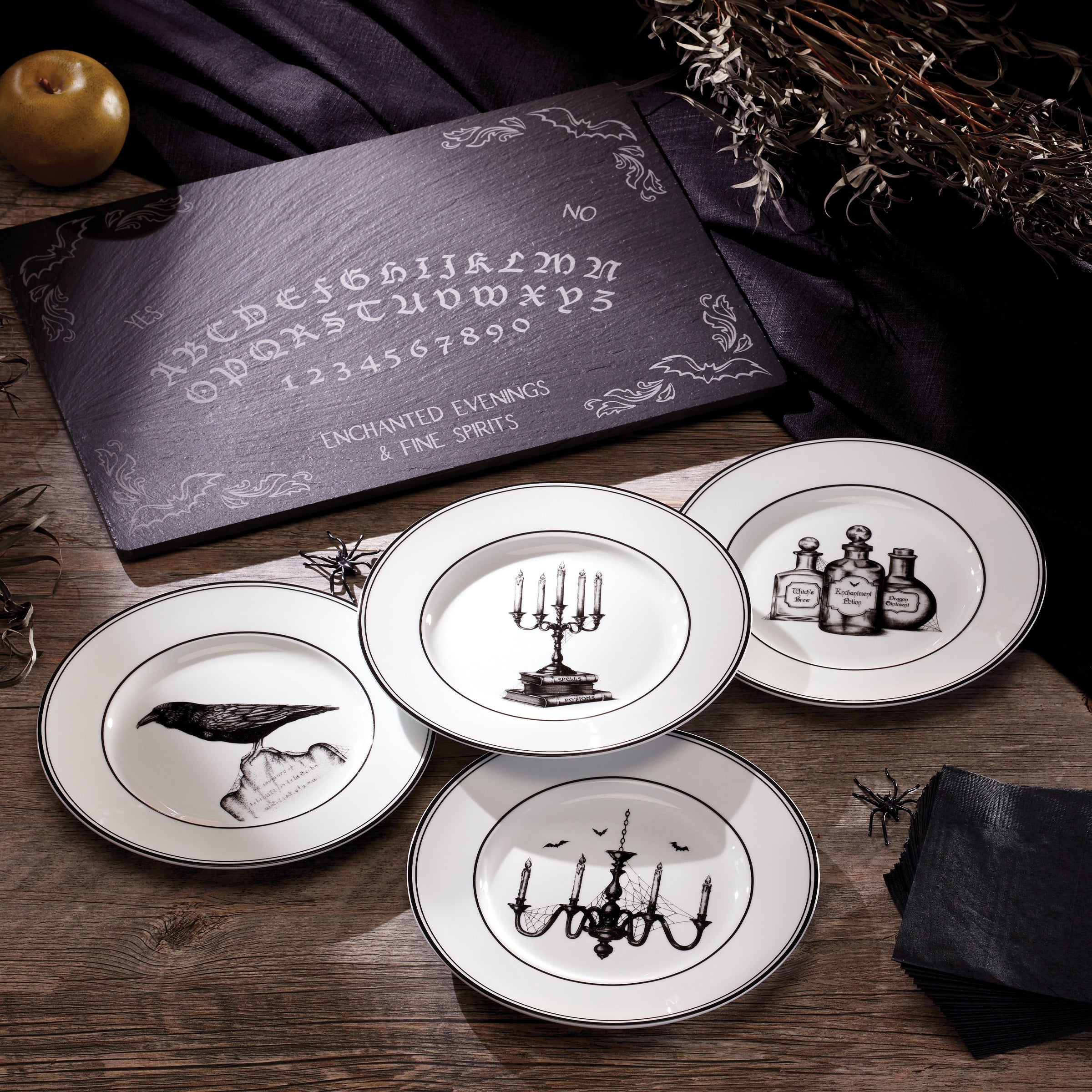 Vintage Halloween Dessert Plates - Set of 4 - Image 14