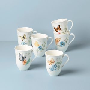 Butterfly Meadow Mugs - Set of 6