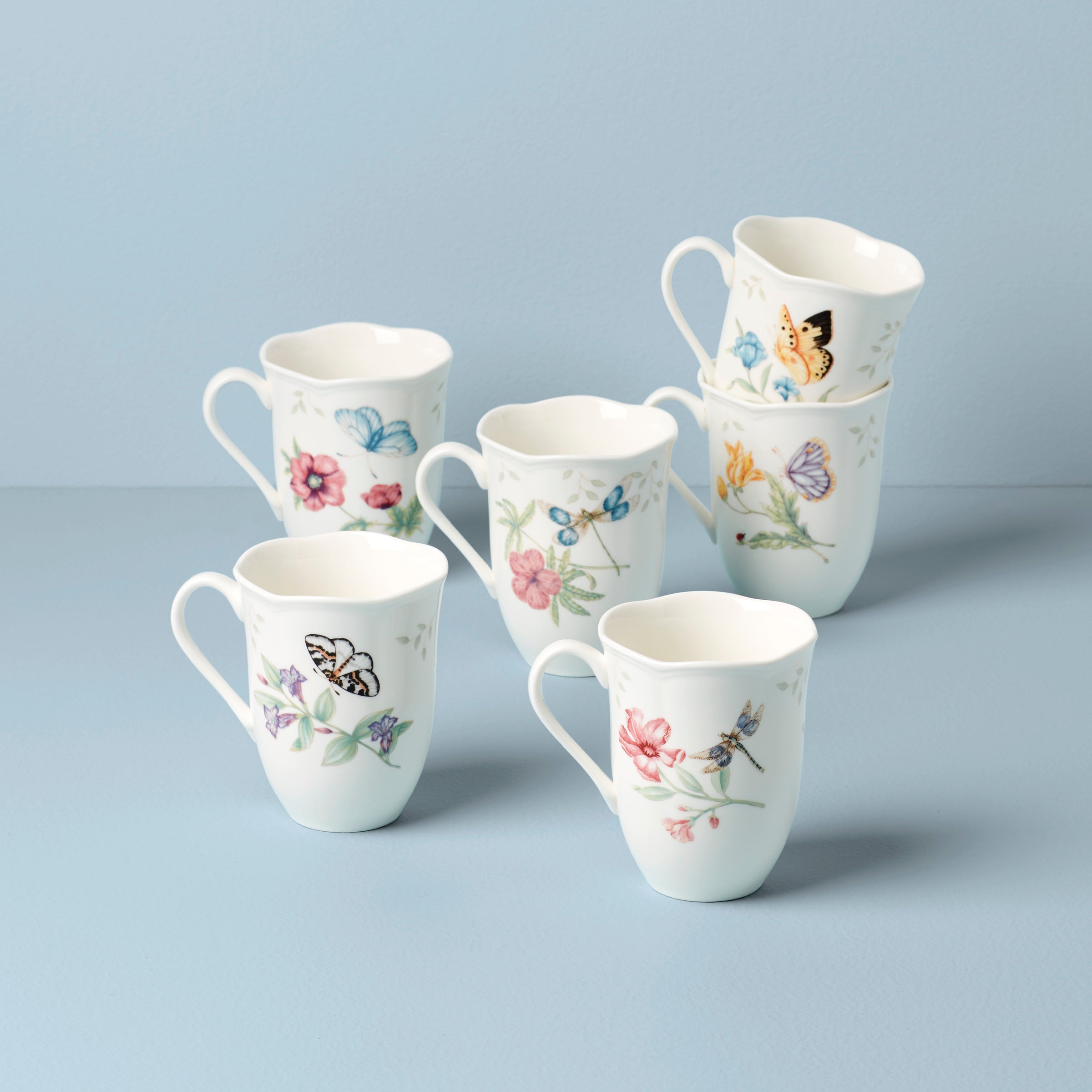 Butterfly Meadow Mugs - Set of 6 - Image 2