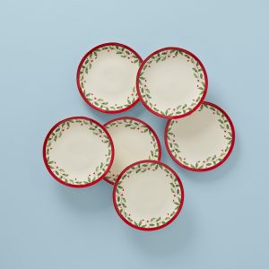 Holiday Accent Plates - Set of 6
