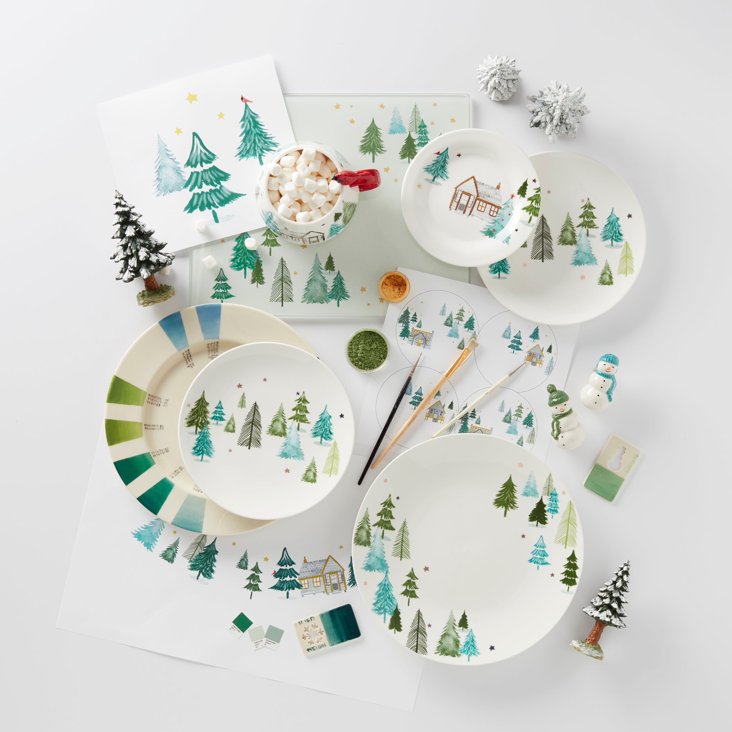 Balsam Lane 12-Piece Dinnerware Set - Image 7