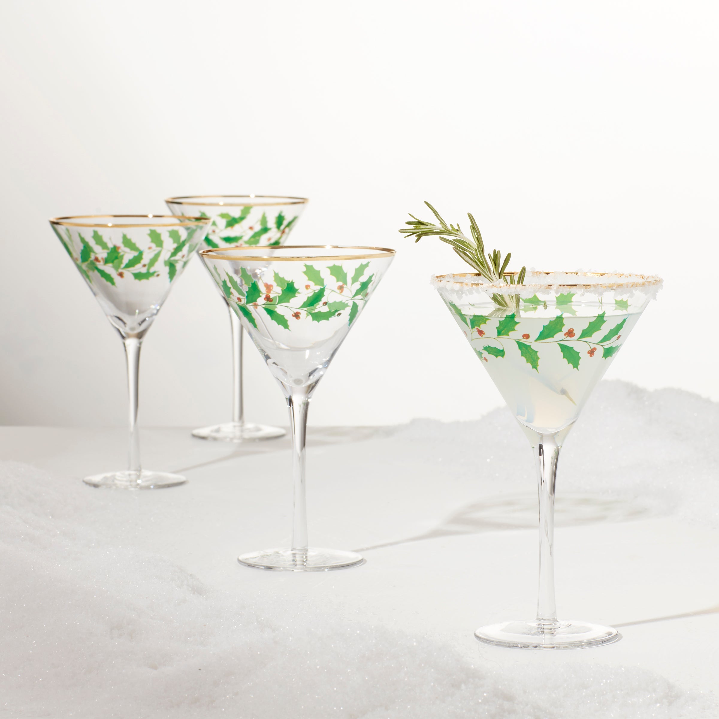 Holiday Martini Glasses - Set Of 4 - Image 5