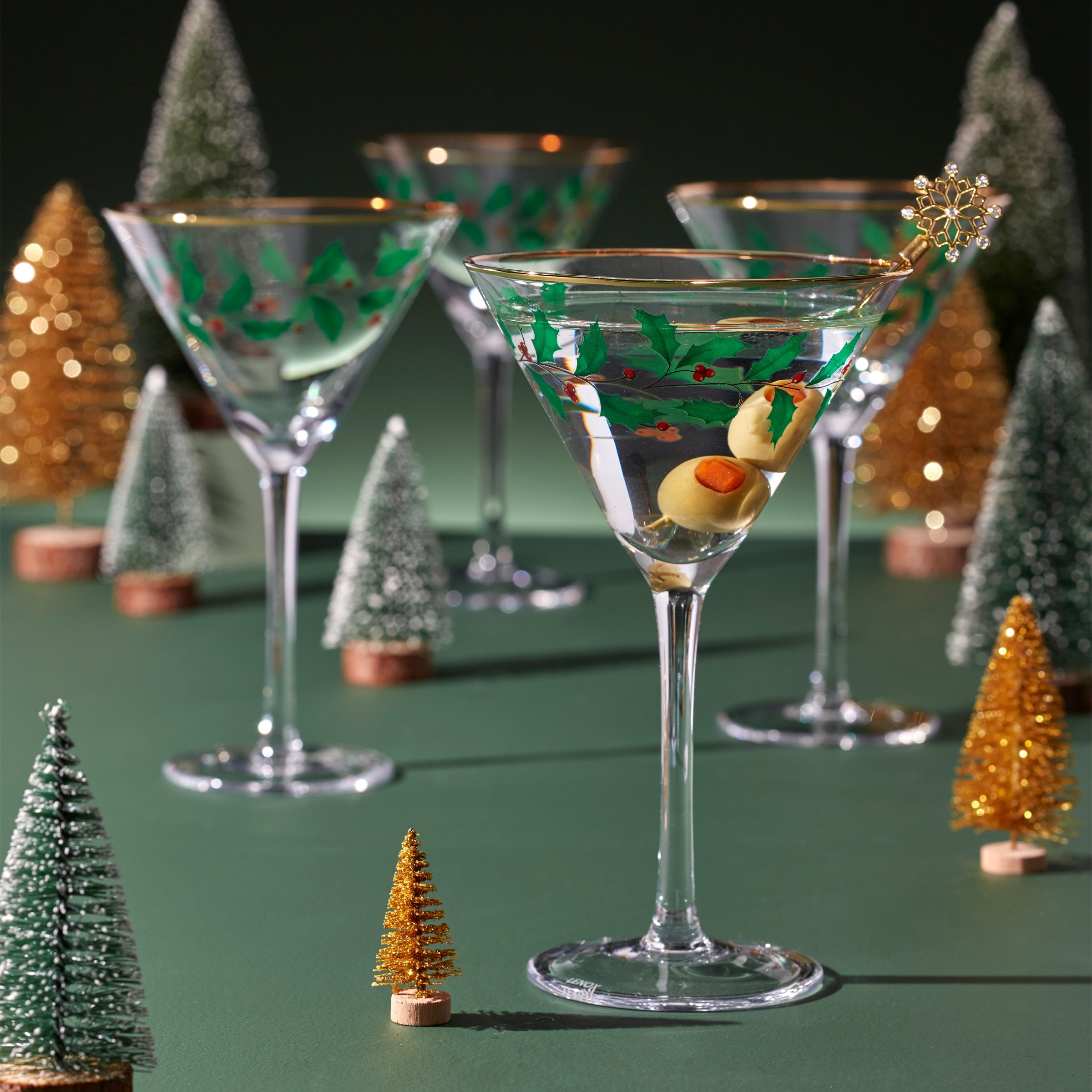 Holiday Martini Glasses - Set Of 4 - Image 4