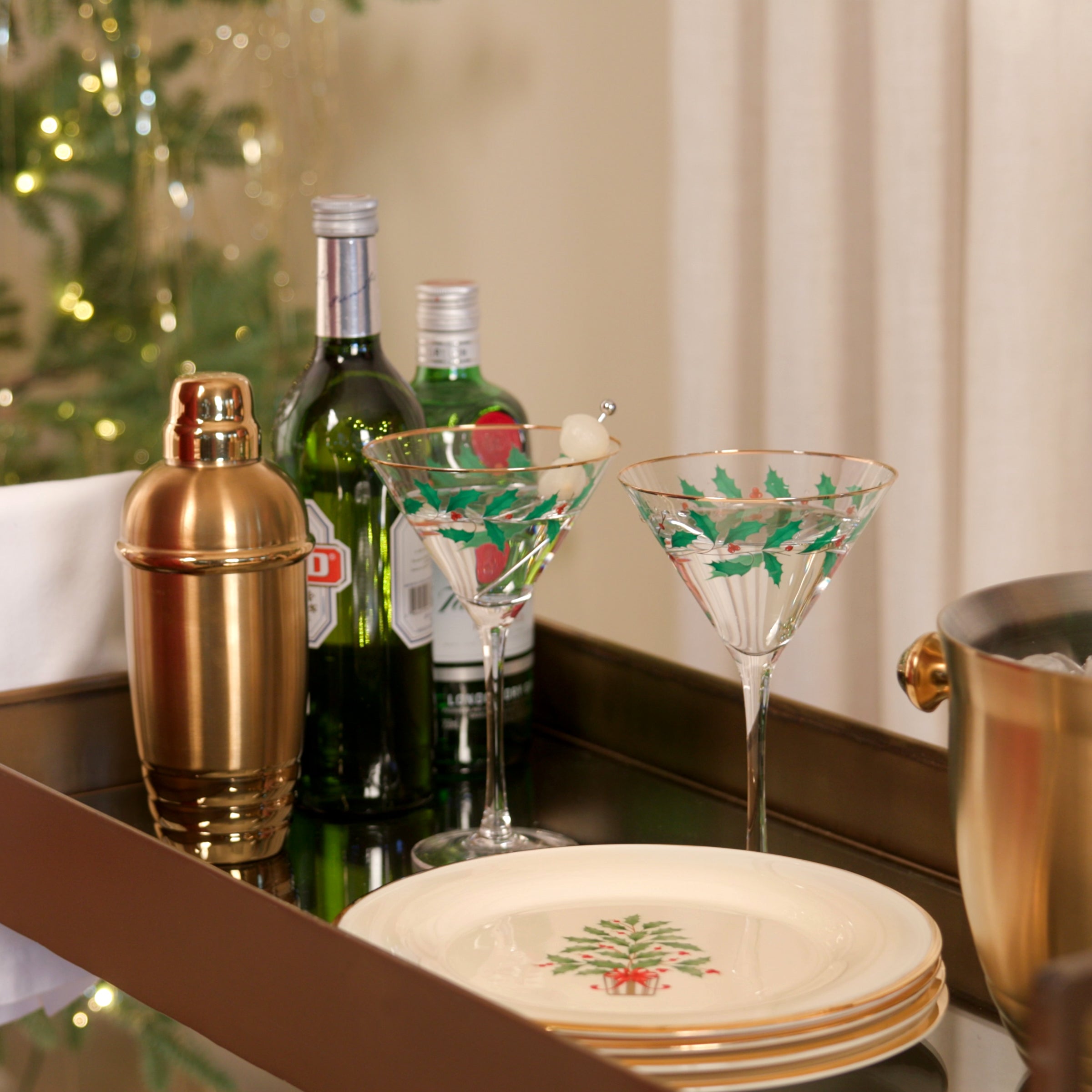Holiday Martini Glasses - Set Of 4 - Image 3