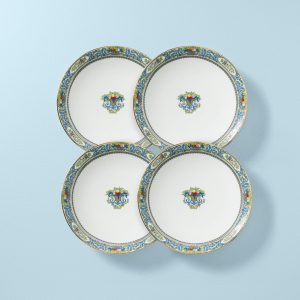 Autumn White Dinner Plates - Set of 4