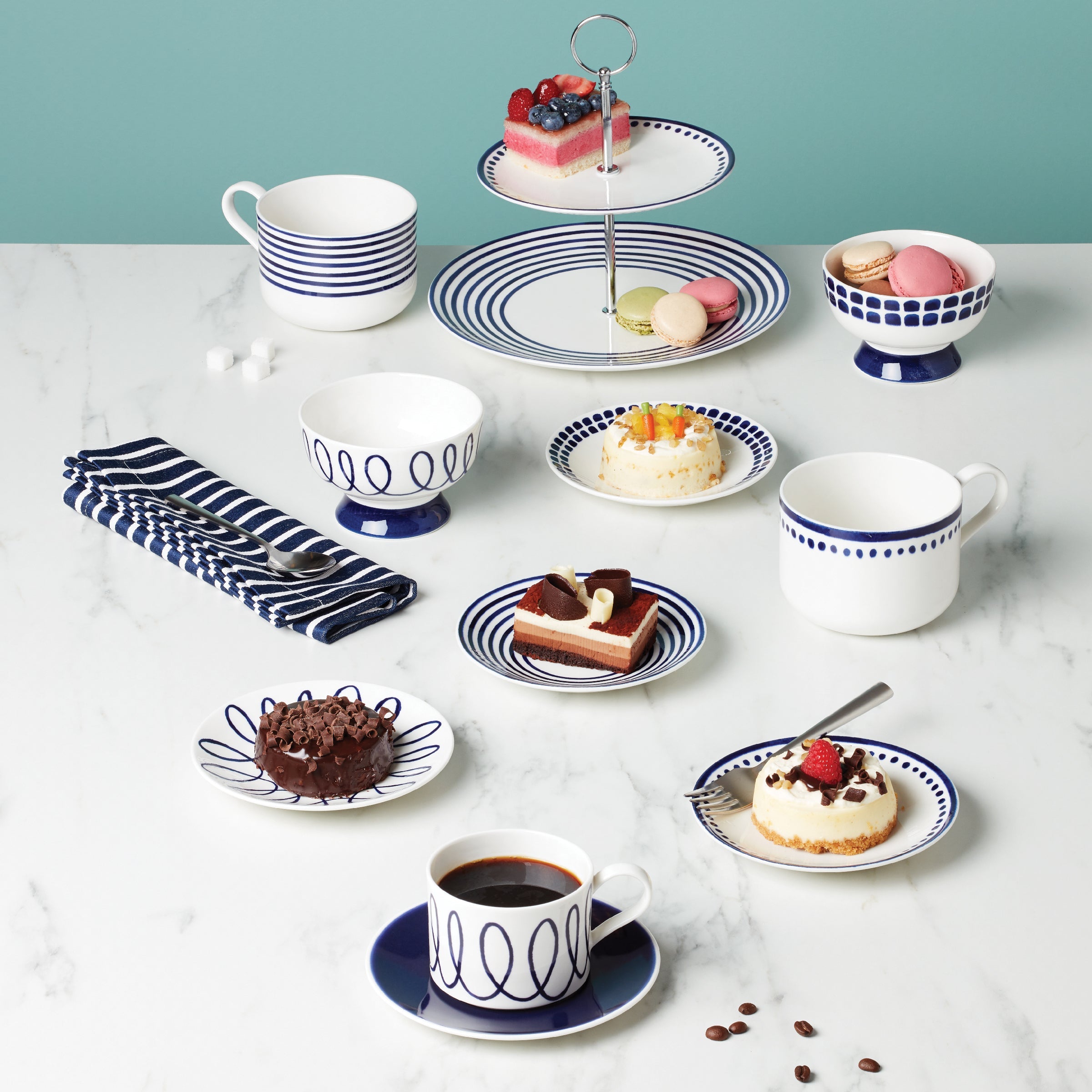 Charlotte Street Tidbit Plates - Set of 4 - Image 2