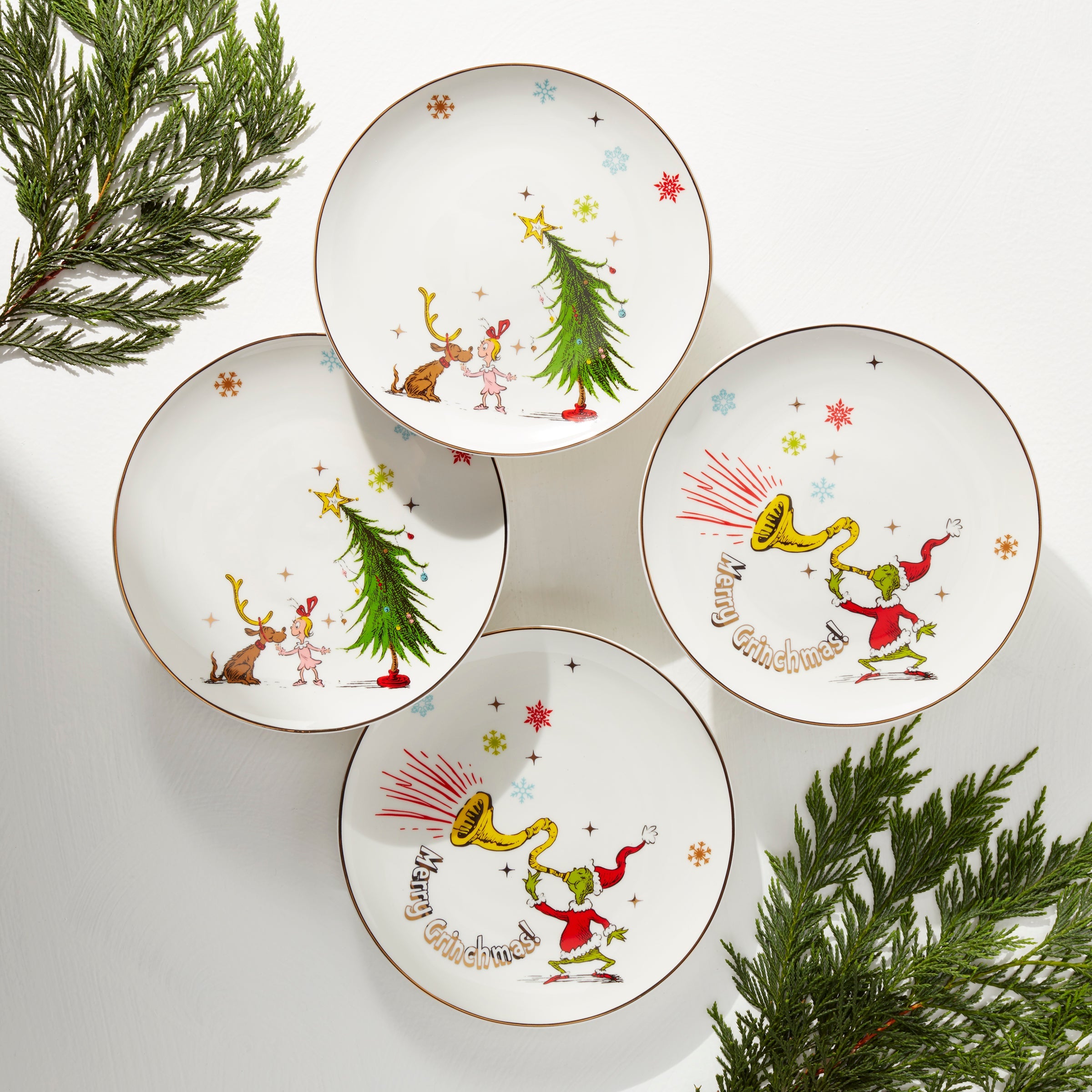 Merry Grinchmas Assorted Accent Plates - Set of 4 - Image 6