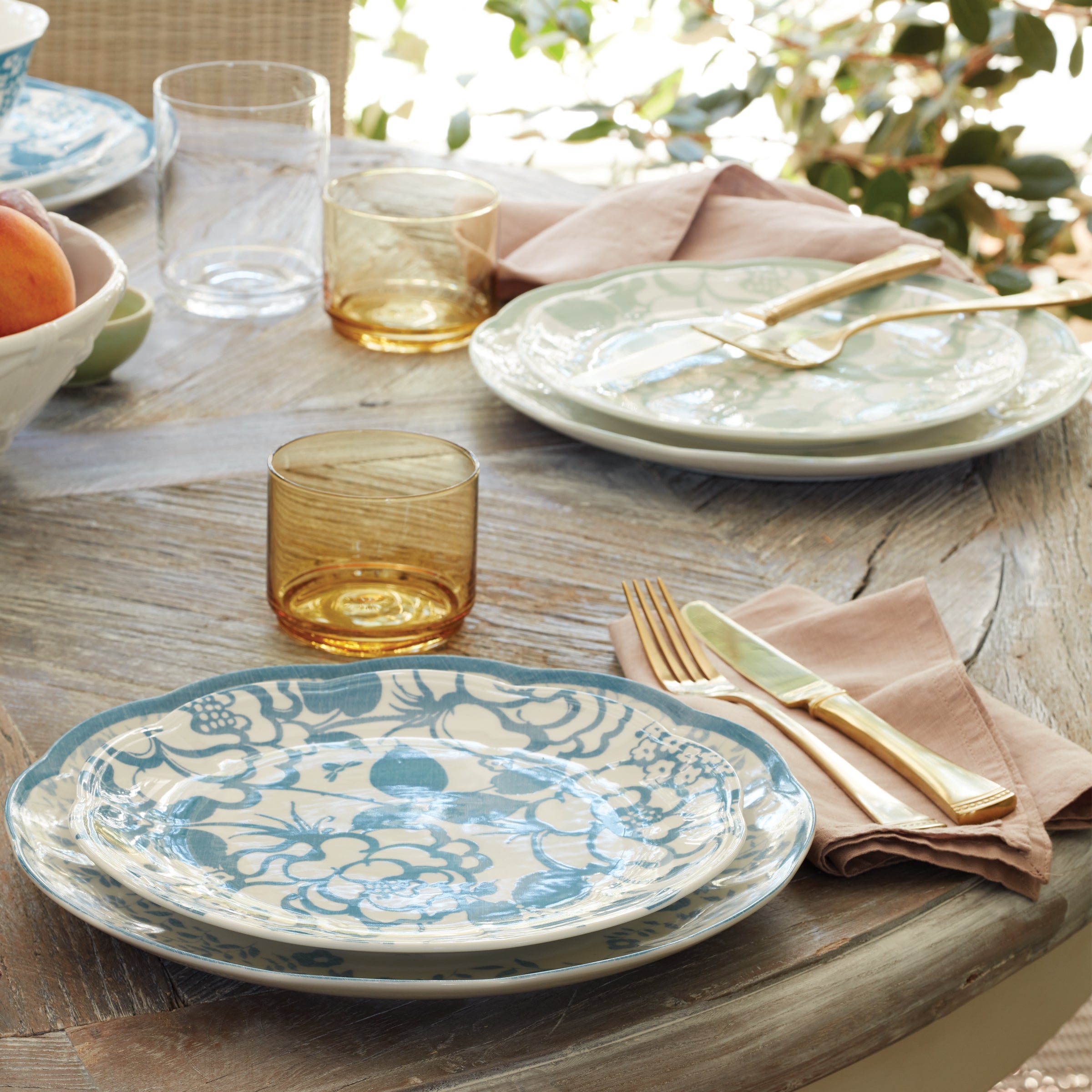 Butterfly Meadow Cottage Cornflower 12-Piece Dinnerware Set - Image 9
