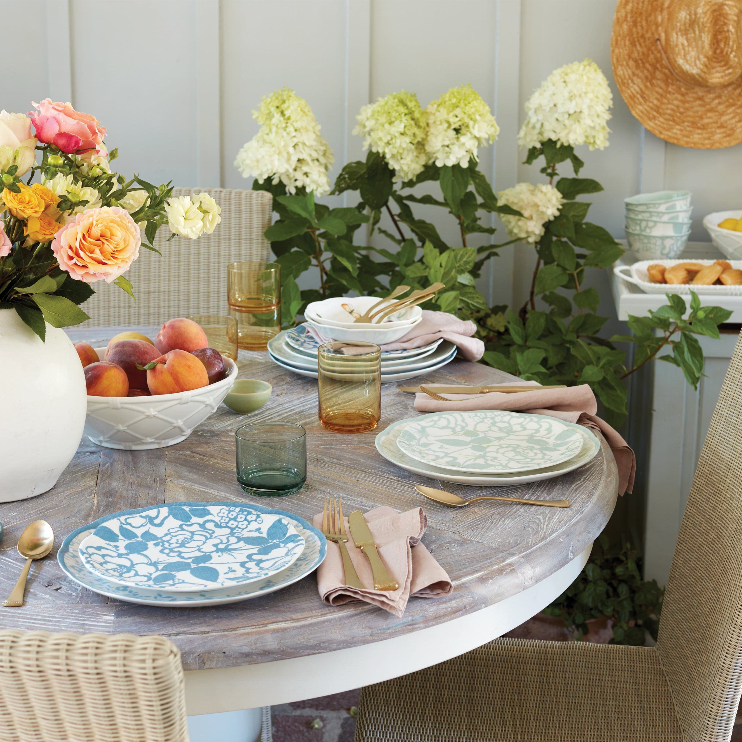 Butterfly Meadow Cottage Cornflower 12-Piece Dinnerware Set - Image 7