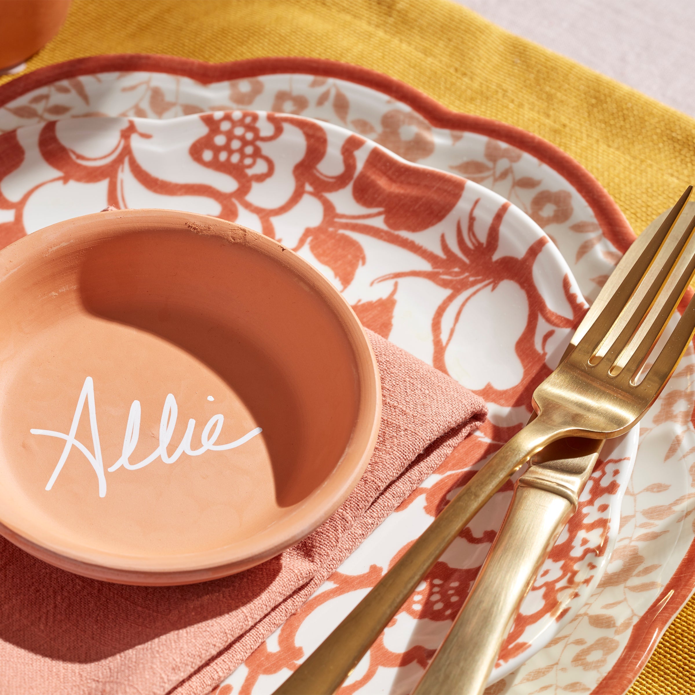 Butterfly Meadow Cottage Saffron Accent Plates - Set of 4 - Image 4