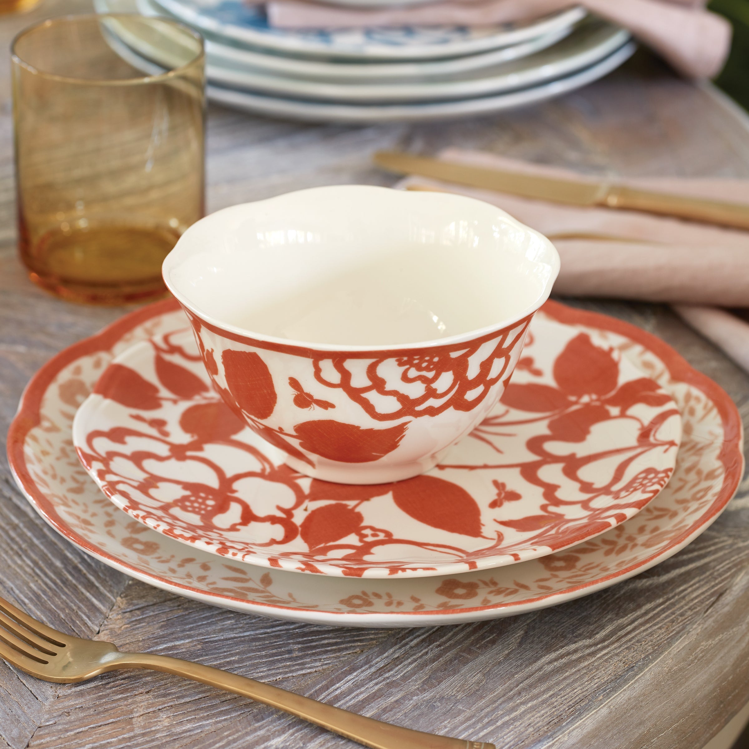 Butterfly Meadow Cottage Saffron Accent Plates - Set of 4 - Image 9