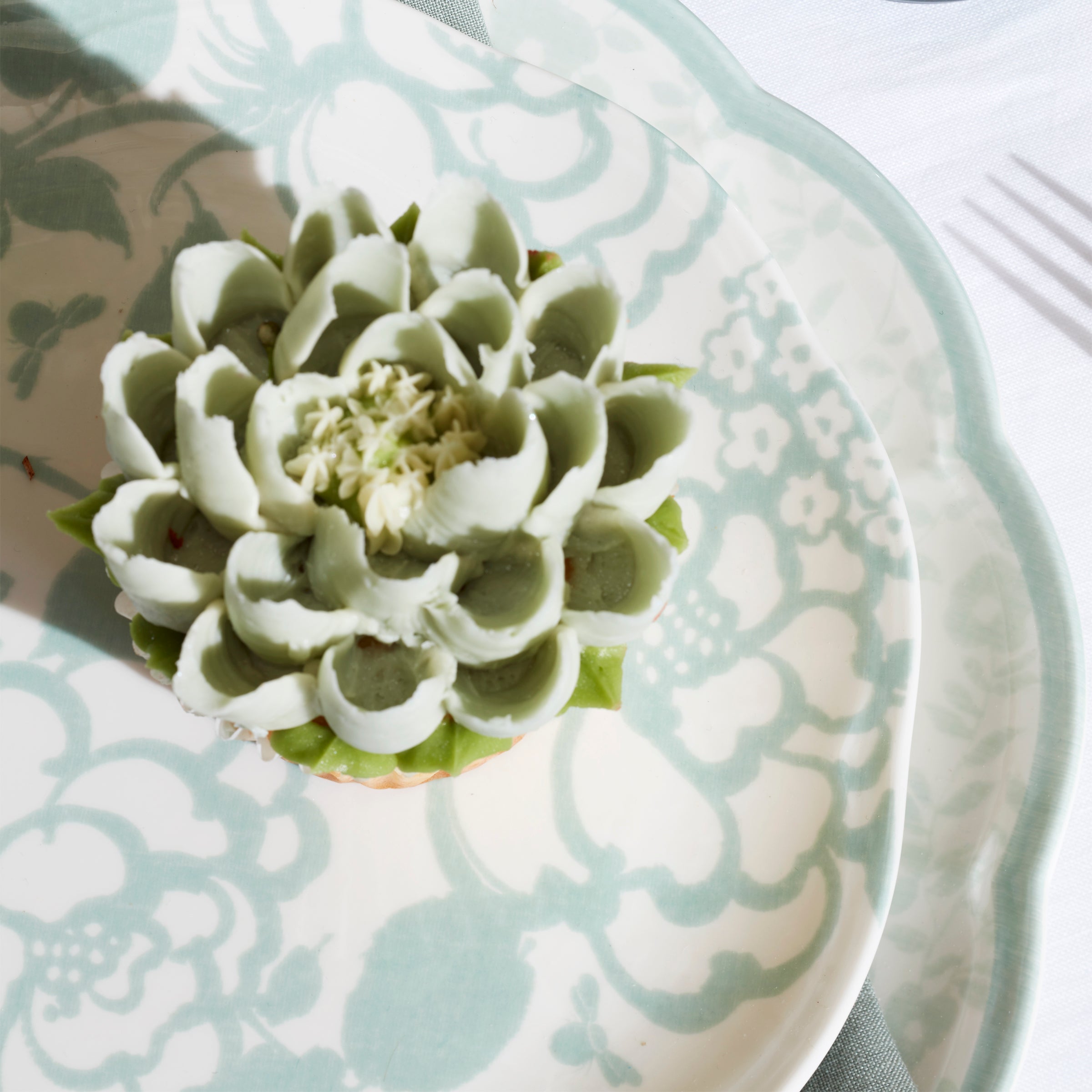 Butterfly Meadow Cottage Sage 12-Piece Dinnerware Set - Image 6