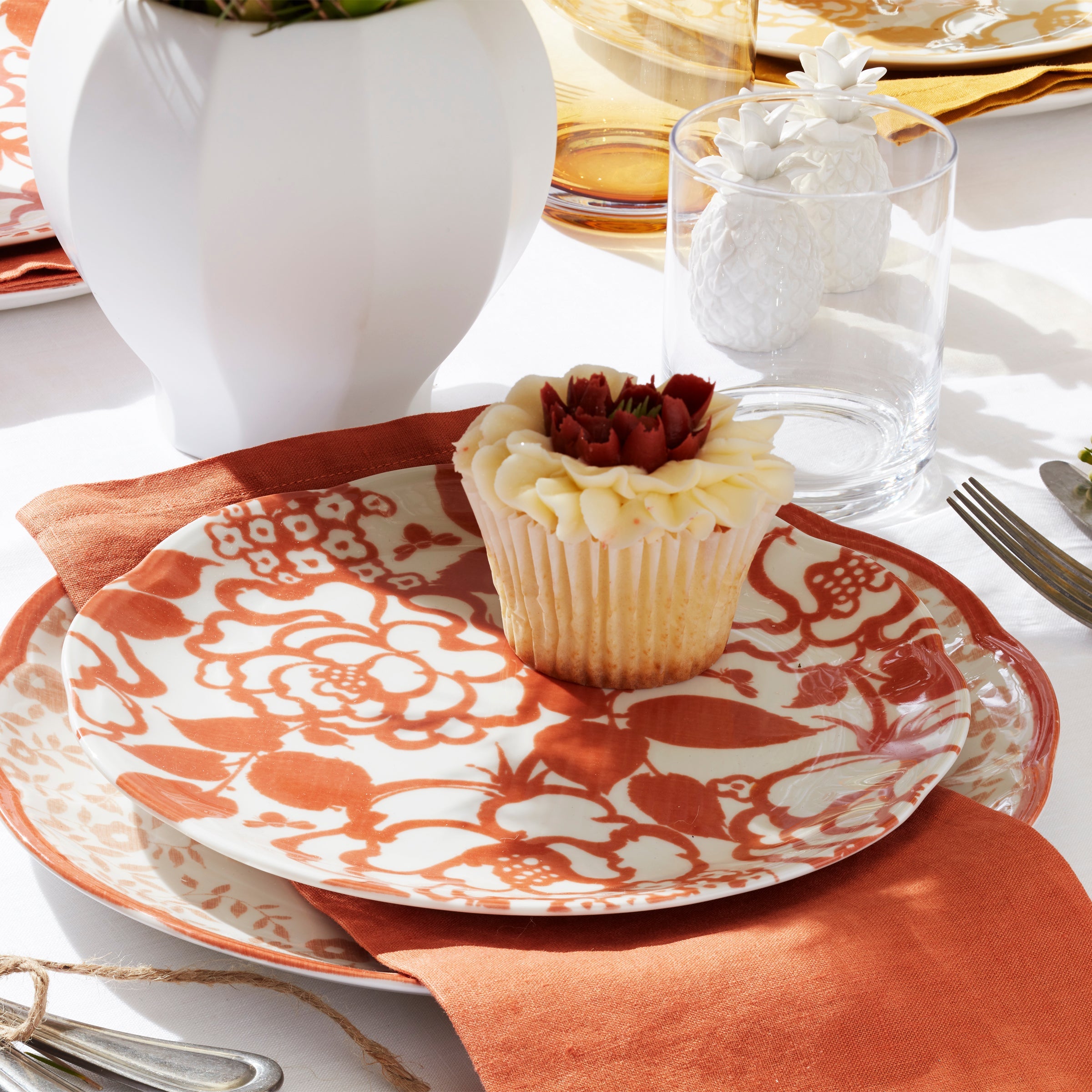 Butterfly Meadow Cottage Saffron Accent Plates - Set of 4 - Image 7