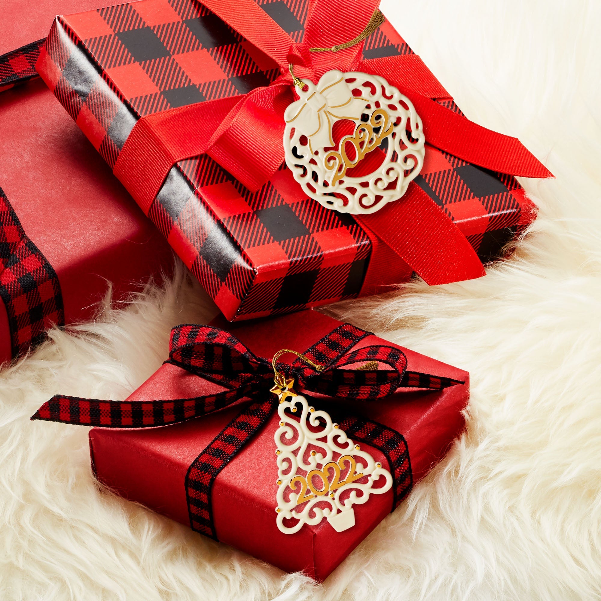 2022 Wreath & Tree Ornaments - S/2 - Image 2