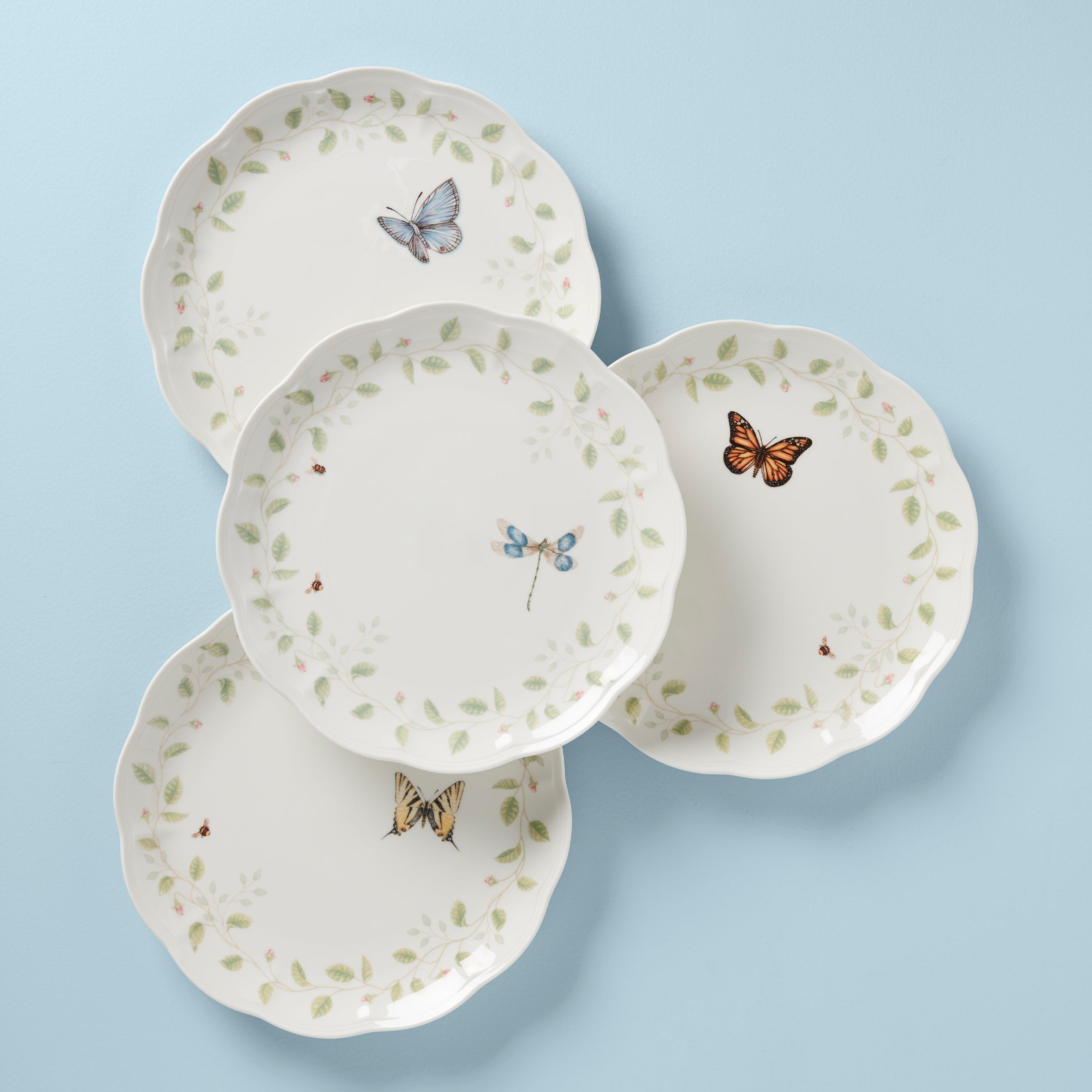Butterfly Meadow Vines Dinner Plates - Set of 4