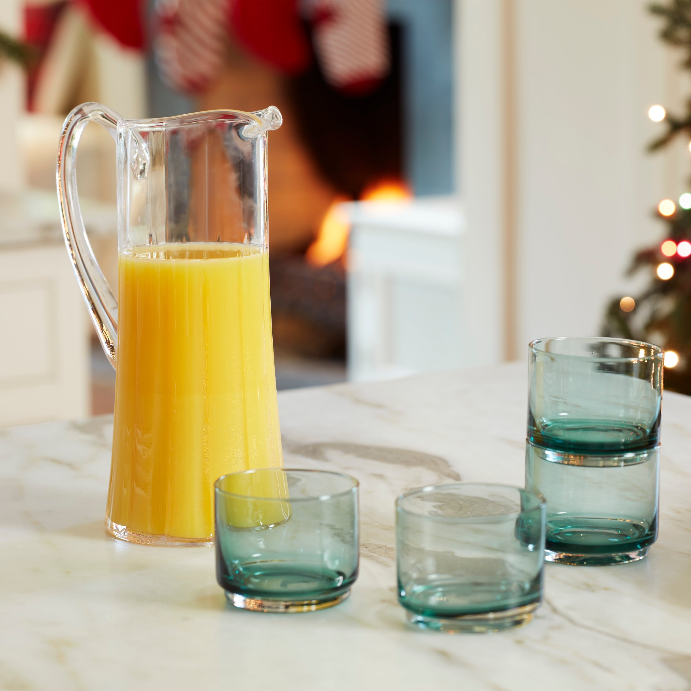 Tuscany Classics Stackable Green Short Glasses - Set Of 4 - Image 13