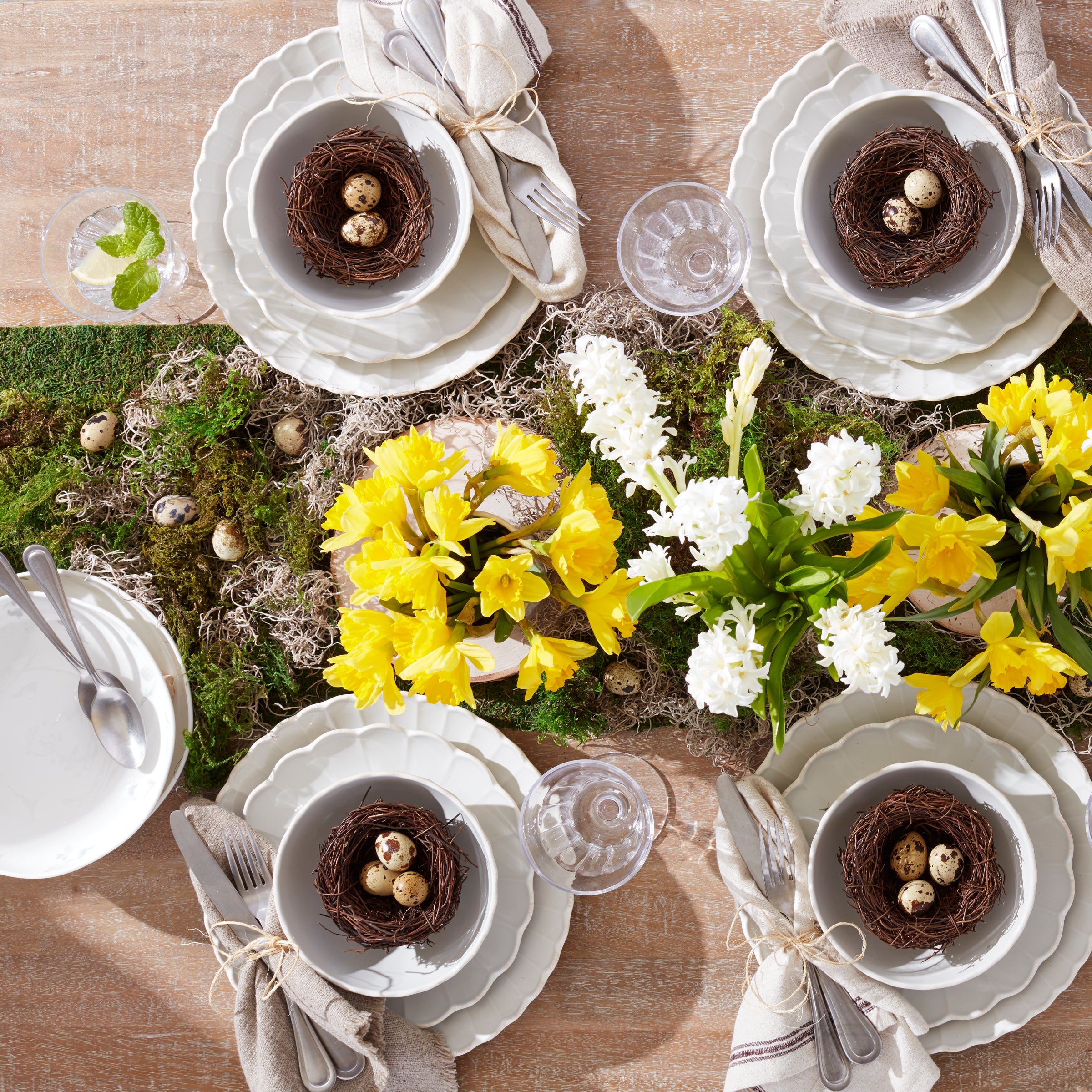 French Perle Scallop 12-Piece Dinnerware Set - Image 7