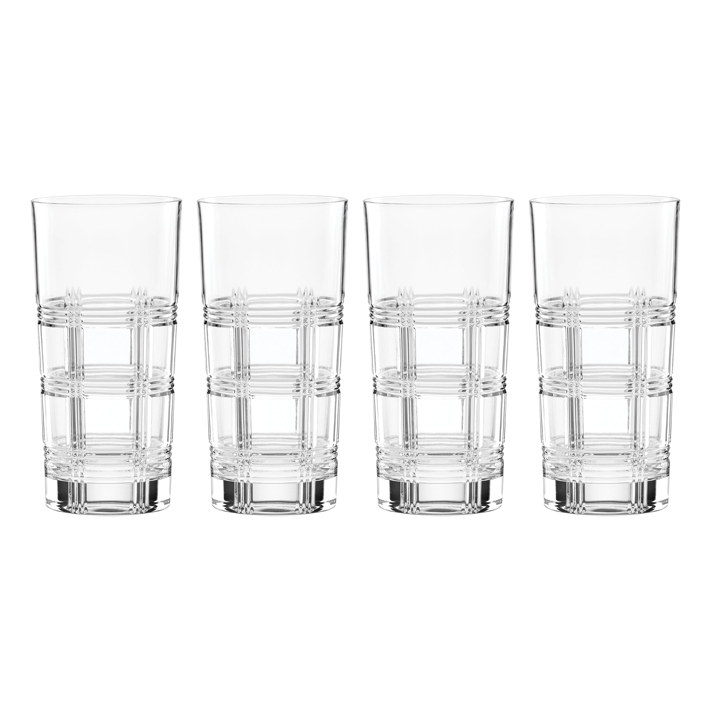 Hudson Crystal Highball Glasses - Set Of 4