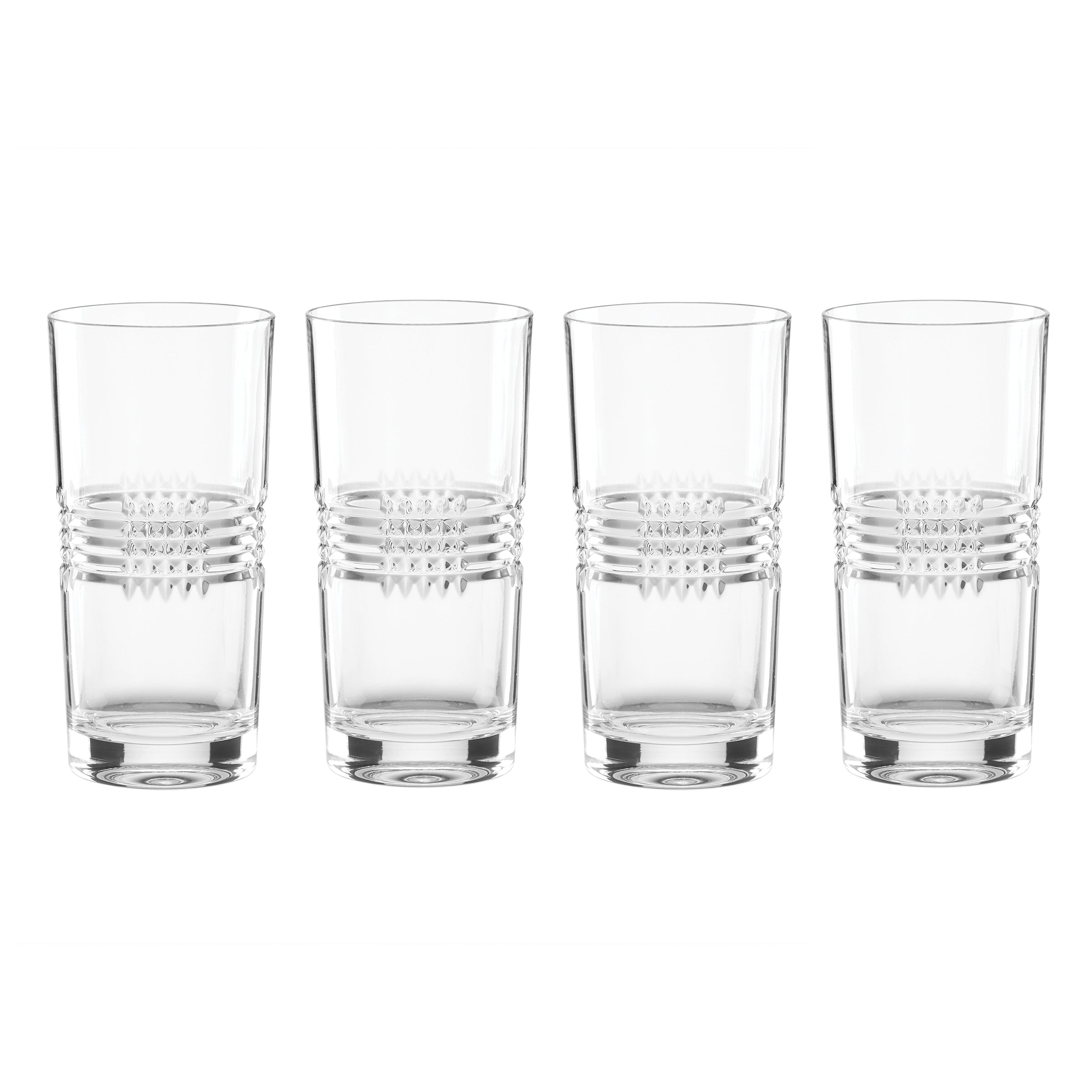 Sloane Crystal Highball Glasses - Set Of 4