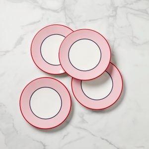 Make It Pop Accent Plates - Set of 4 - Pink/Blue
