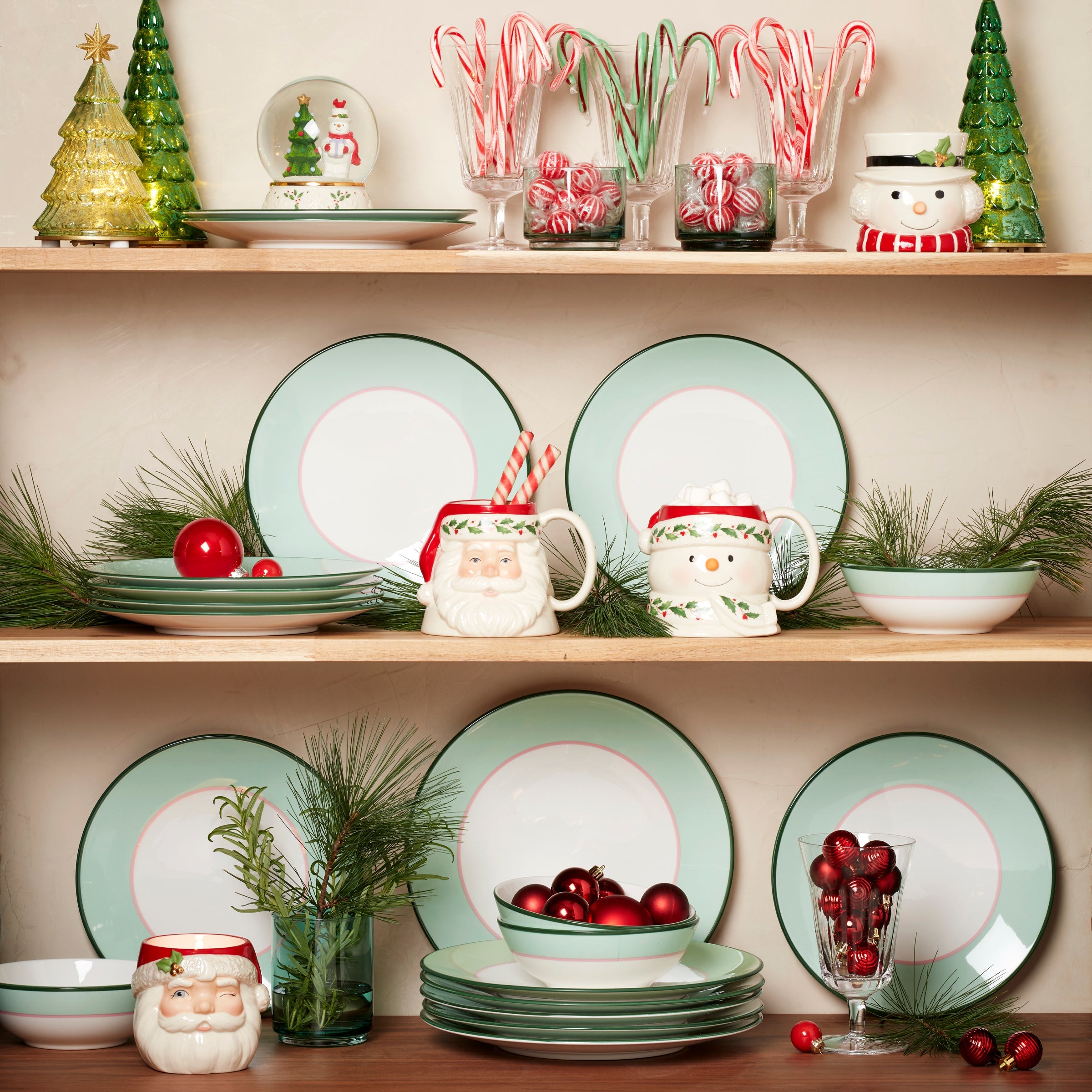 Make It Pop Dinner Plates - Set of 4 - Green/Pink - Image 8