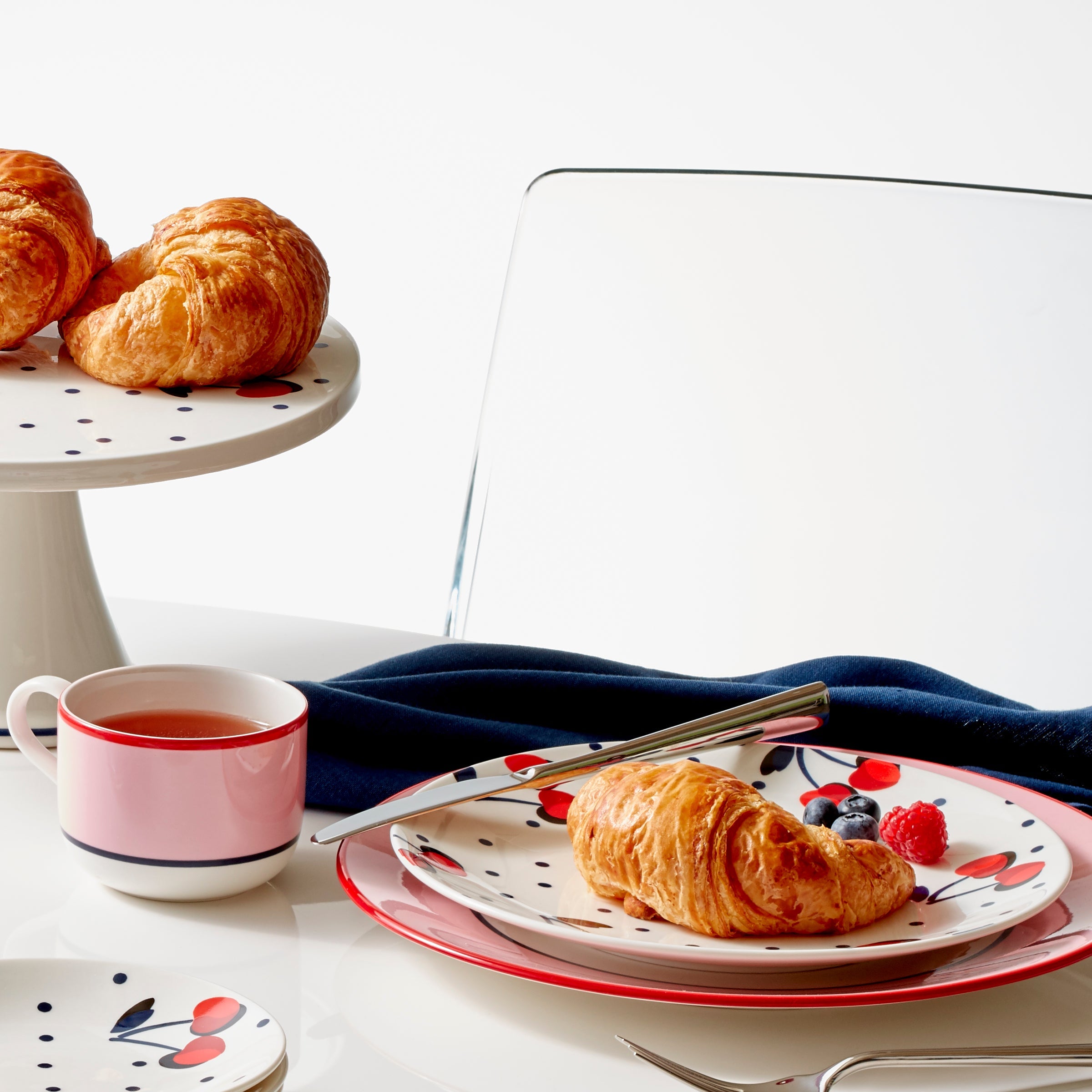 Make It Pop Dinner Plates - Set of 4 - Green/Pink - Image 4