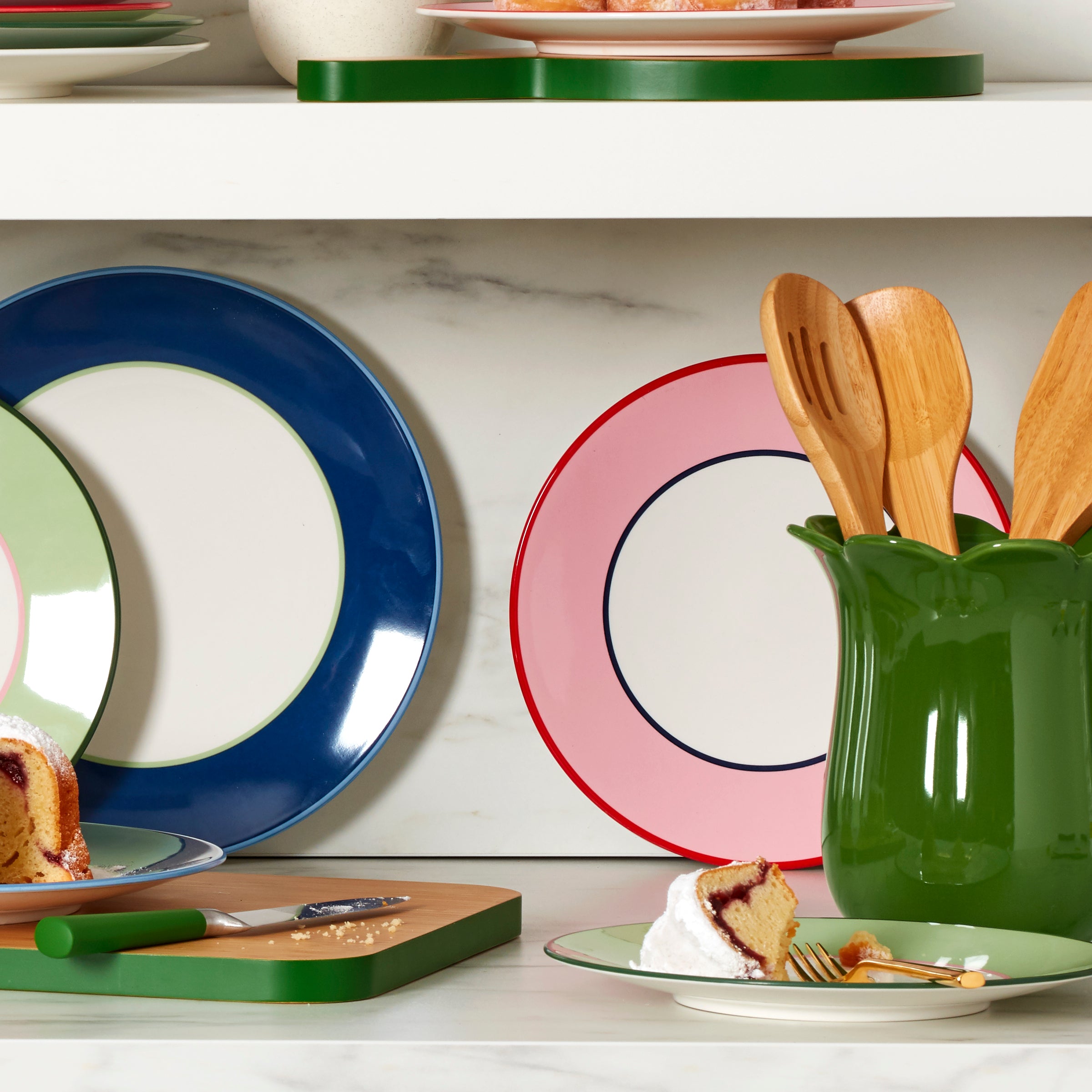 Make It Pop Dinner Plates - Set of 4 - Pink/Blue - Image 3