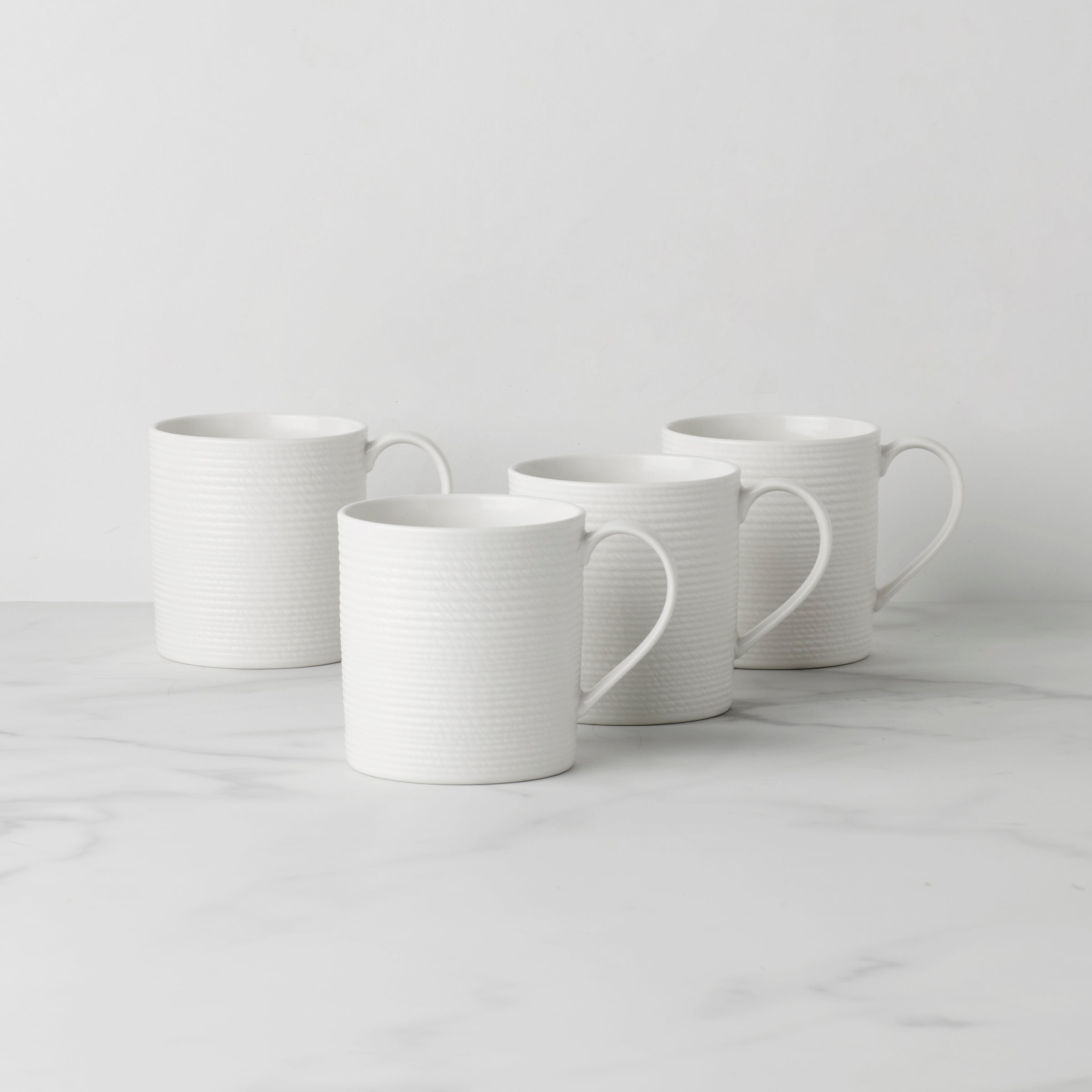 LX Collective White Mugs - Set of 4