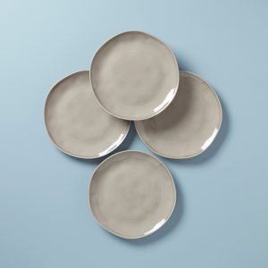 Bay Colors Grey Dinner Plates - Set of 4