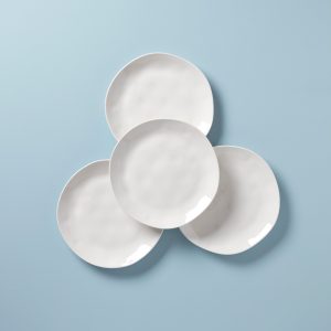 Bay Colors White Dinner Plates - Set of 4