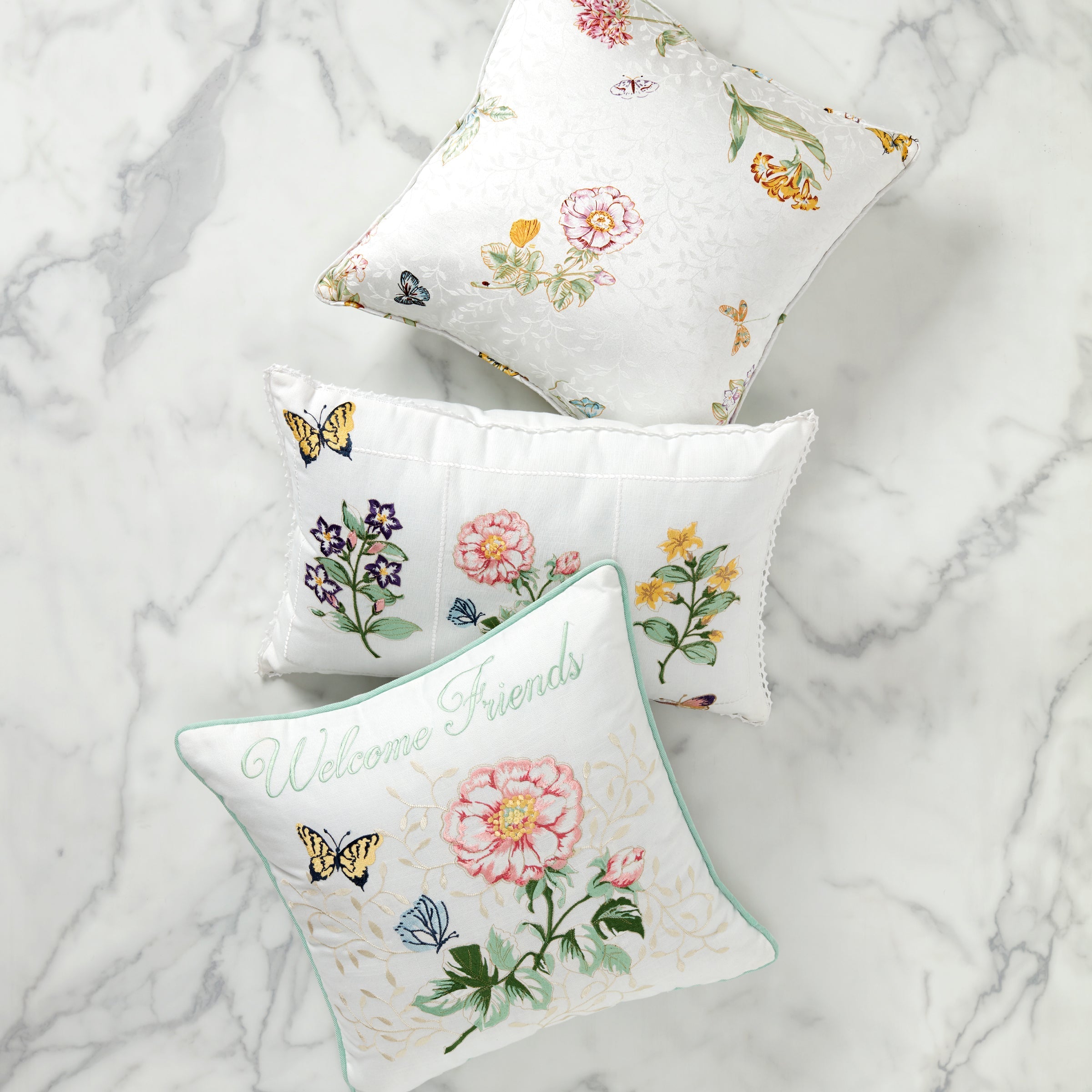 Butterfly Meadow Floral Study Pillow 14X20 - Image 3