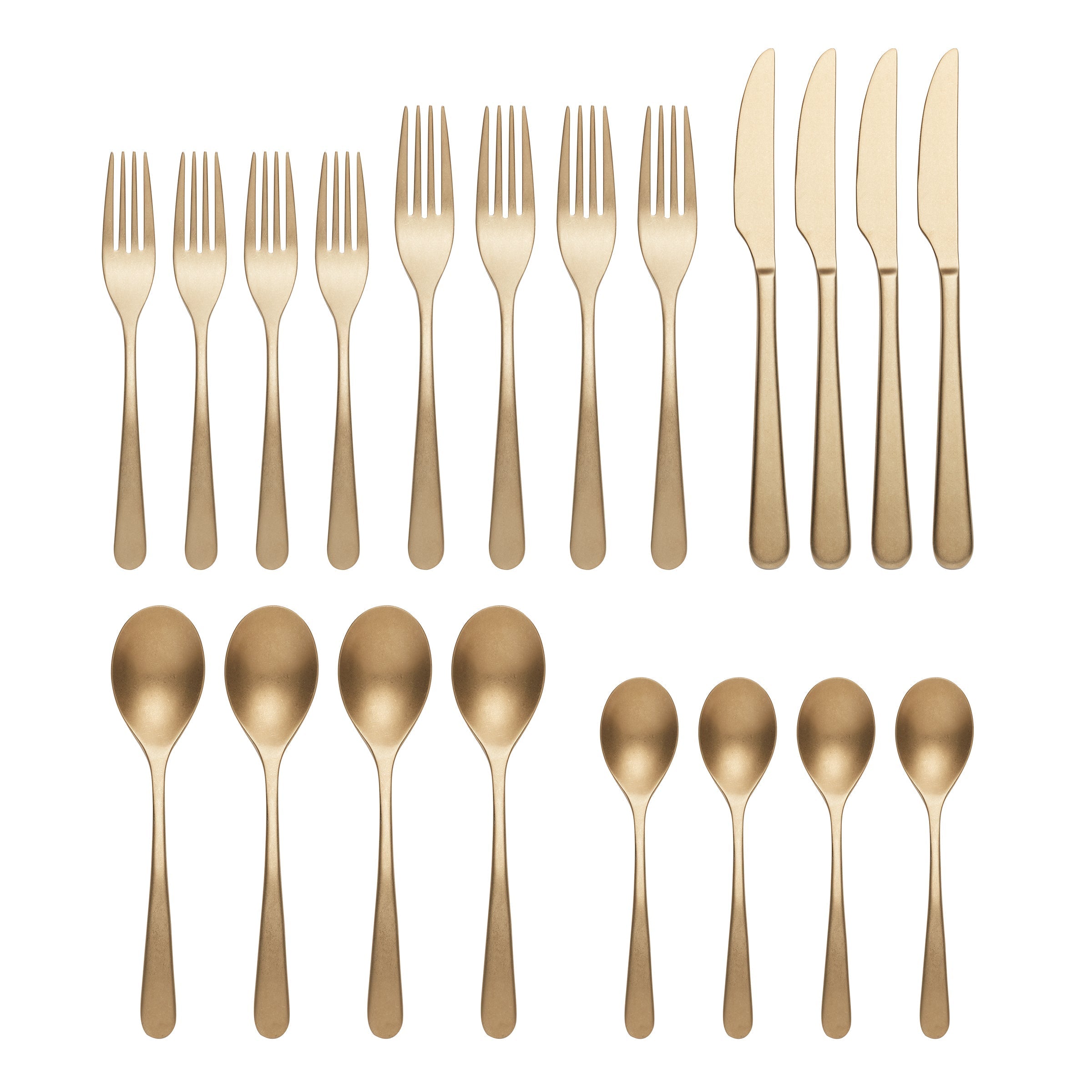 Kenbrook Champagne Vintage 20 Piece Flatware Set - Image 3
