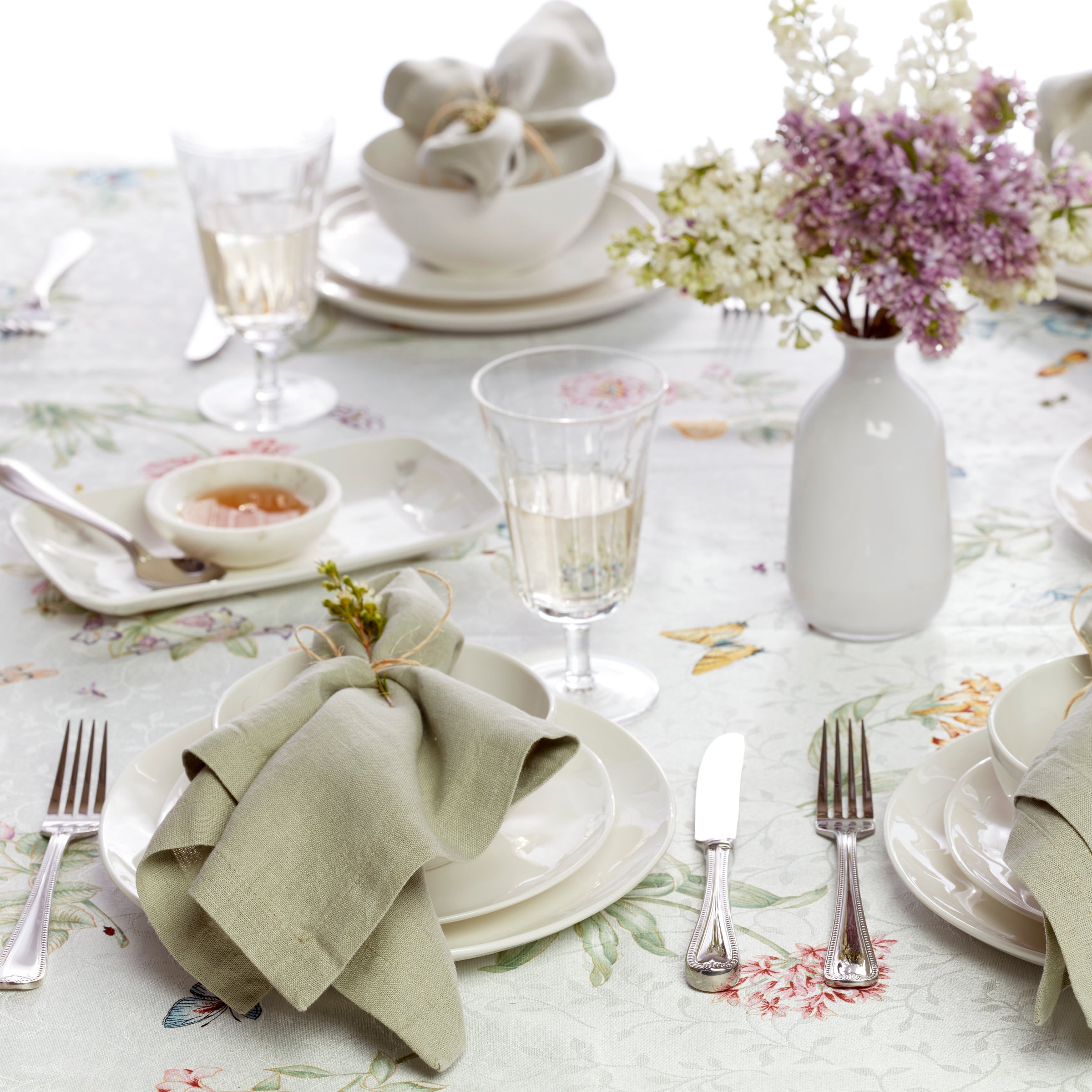 Bay Colors White Dinner Plates - Set of 4 - Image 5