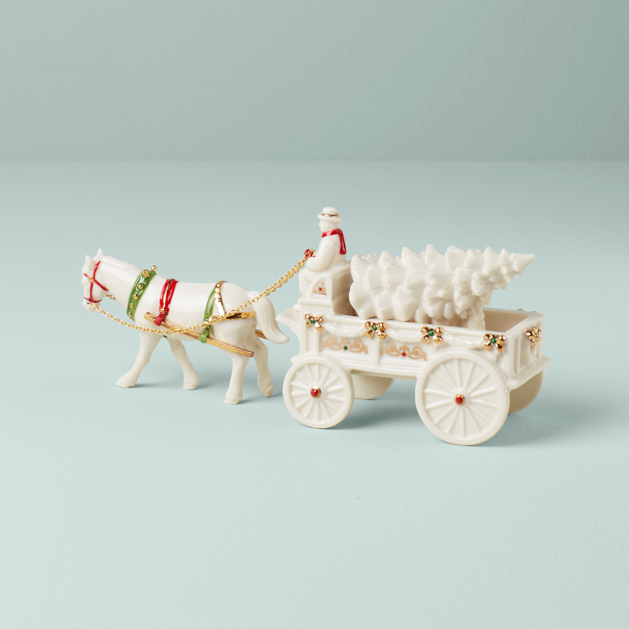 Mistletoe Park Farm Wagon Figurine - Image 2