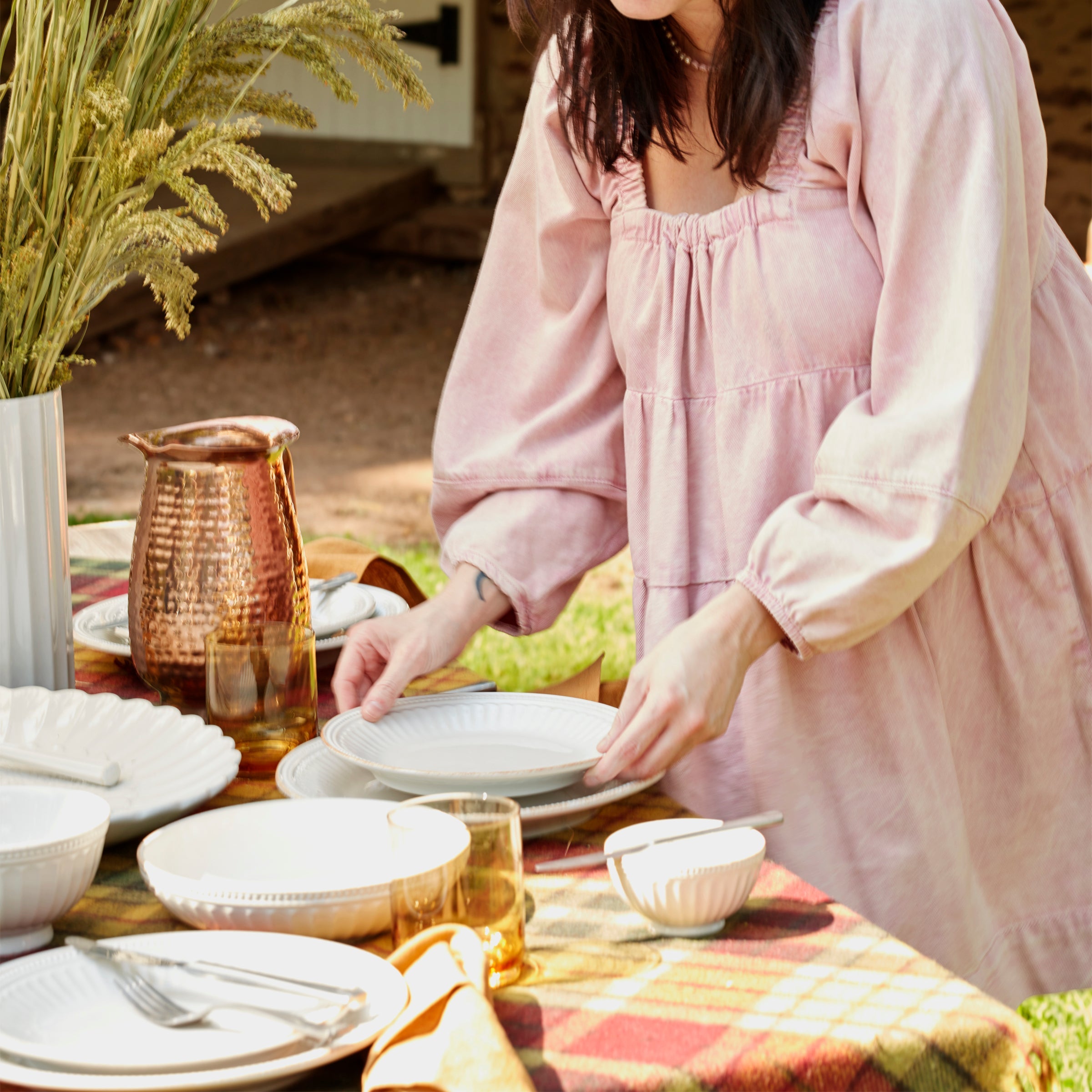 French Perle Groove 12-Piece Place Setting - Image 3