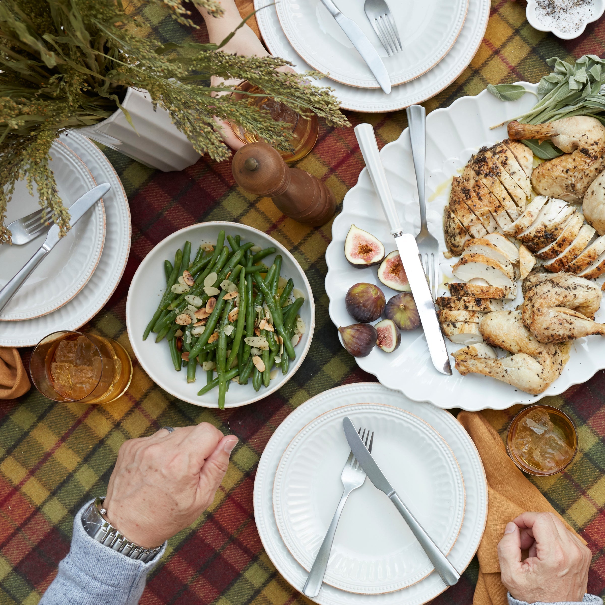 French Perle Groove 12-Piece Place Setting - Image 4